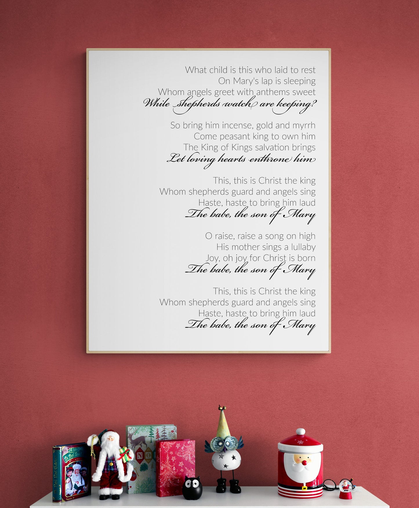What Child Is This | Worship | Christmas Lyrics | Gospel Hymn | Christian Music Art Print