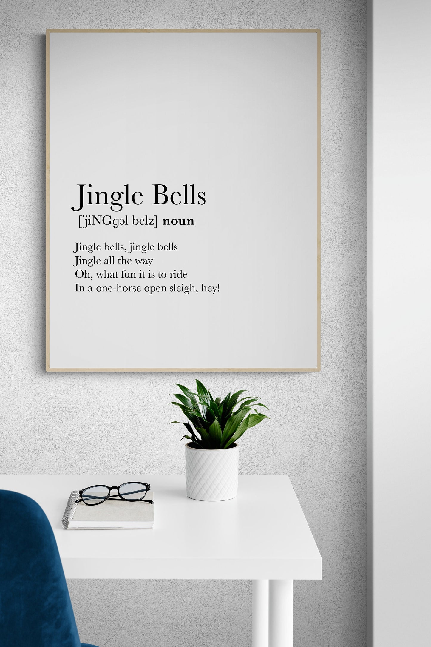 Jingle Bells | Classic Christmas Lyrics | Music Art Print