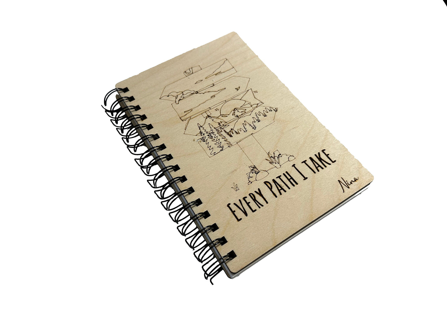Every Step I Take | Nature | Forest | Writing Journal Or Diary | Sketchbook