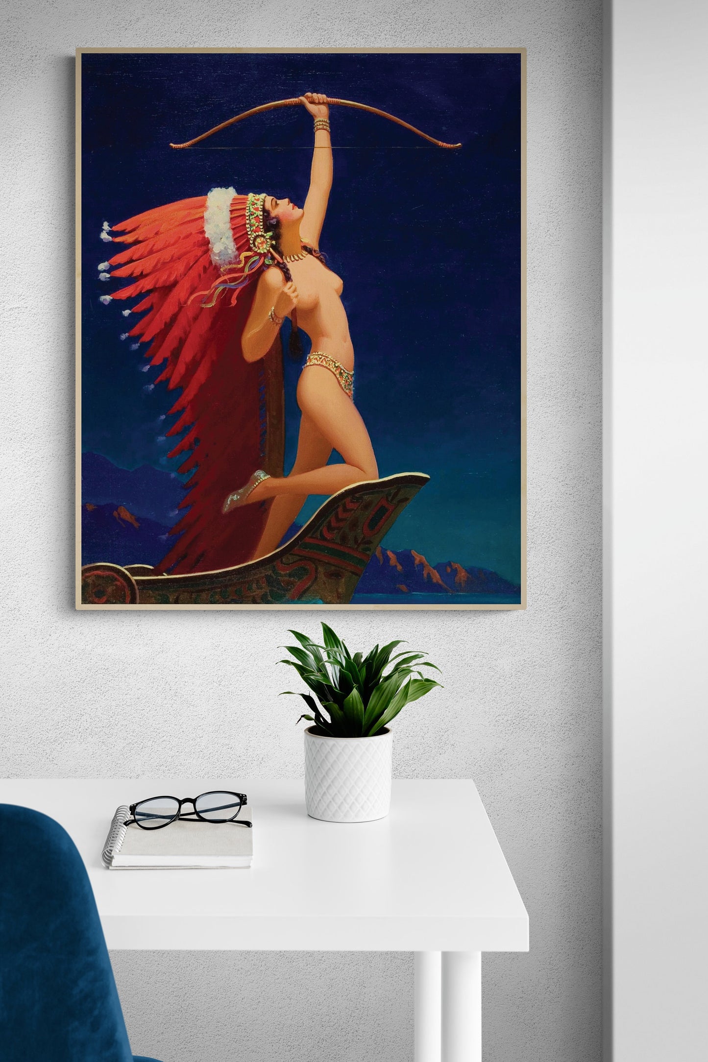 Flaming Arrow | Edward Mason Eggleston Painting | Giclée Art Print