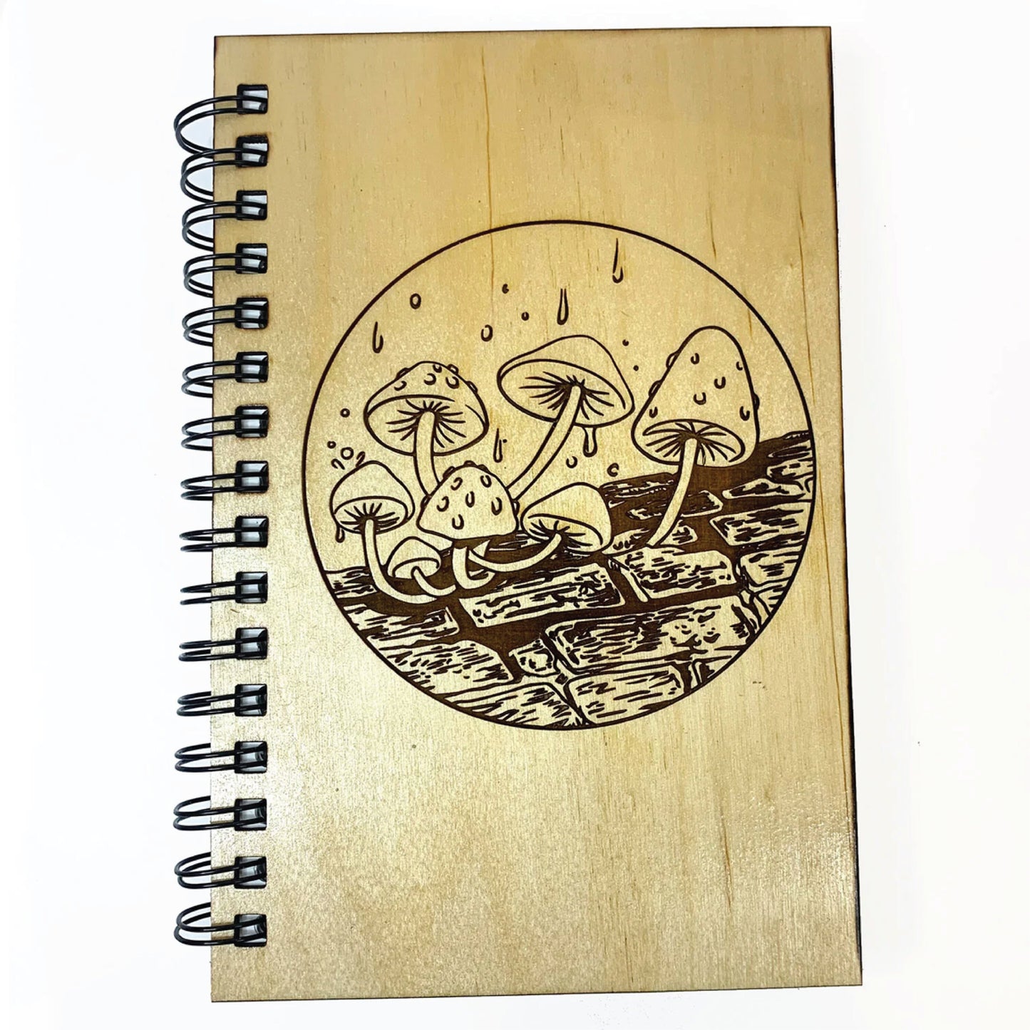 Mushroom And Fungi Circle Journal | Study Trees, Mushrooms, Leaves, Animals, Birds and Insects | Drawing Or Sketching Diary