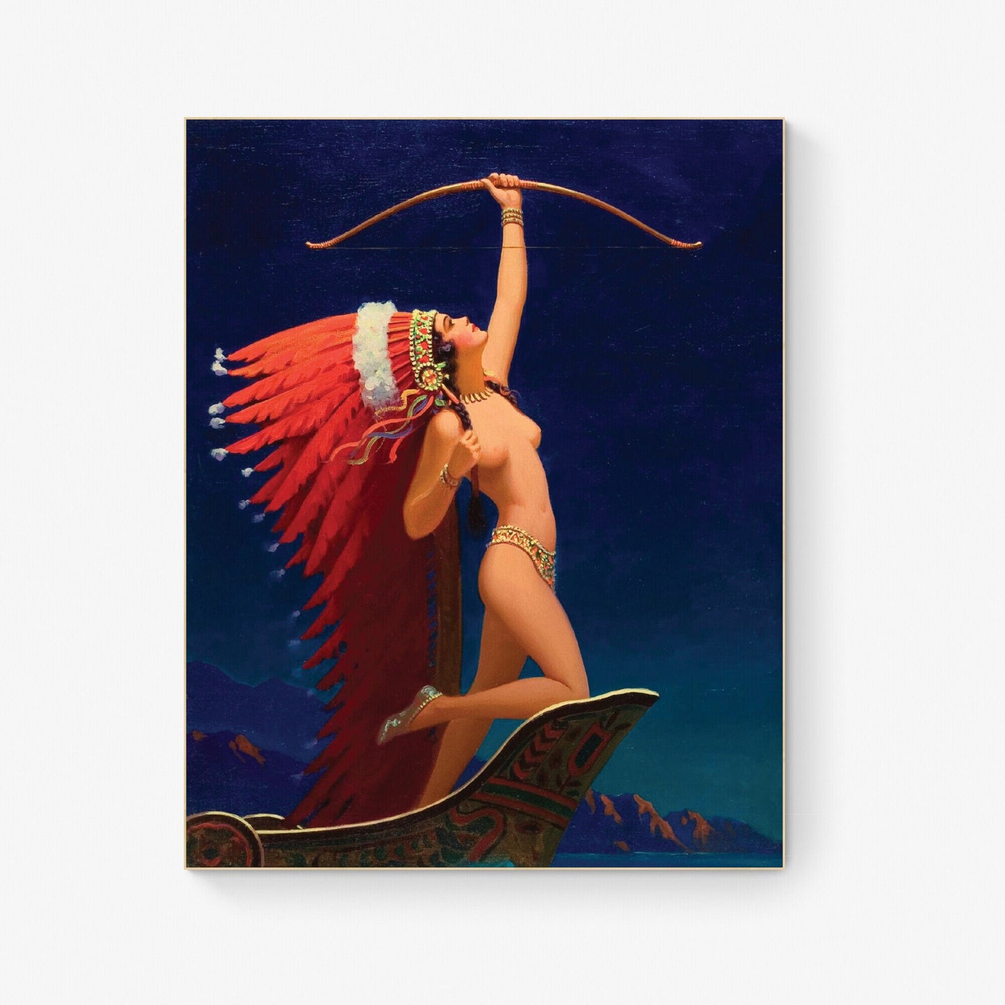 Flaming Arrow | Edward Mason Eggleston Painting | Giclée Art Print