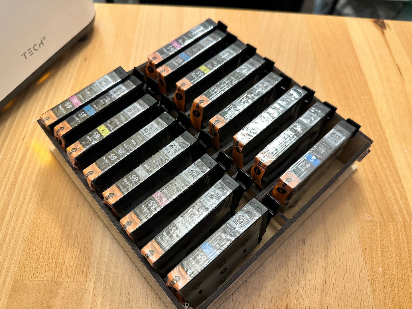CLI-65 Ink Storage Caddy | Holds Up to 16 Ink Cartridges | Canon Pro-200 | Some Assembly Required