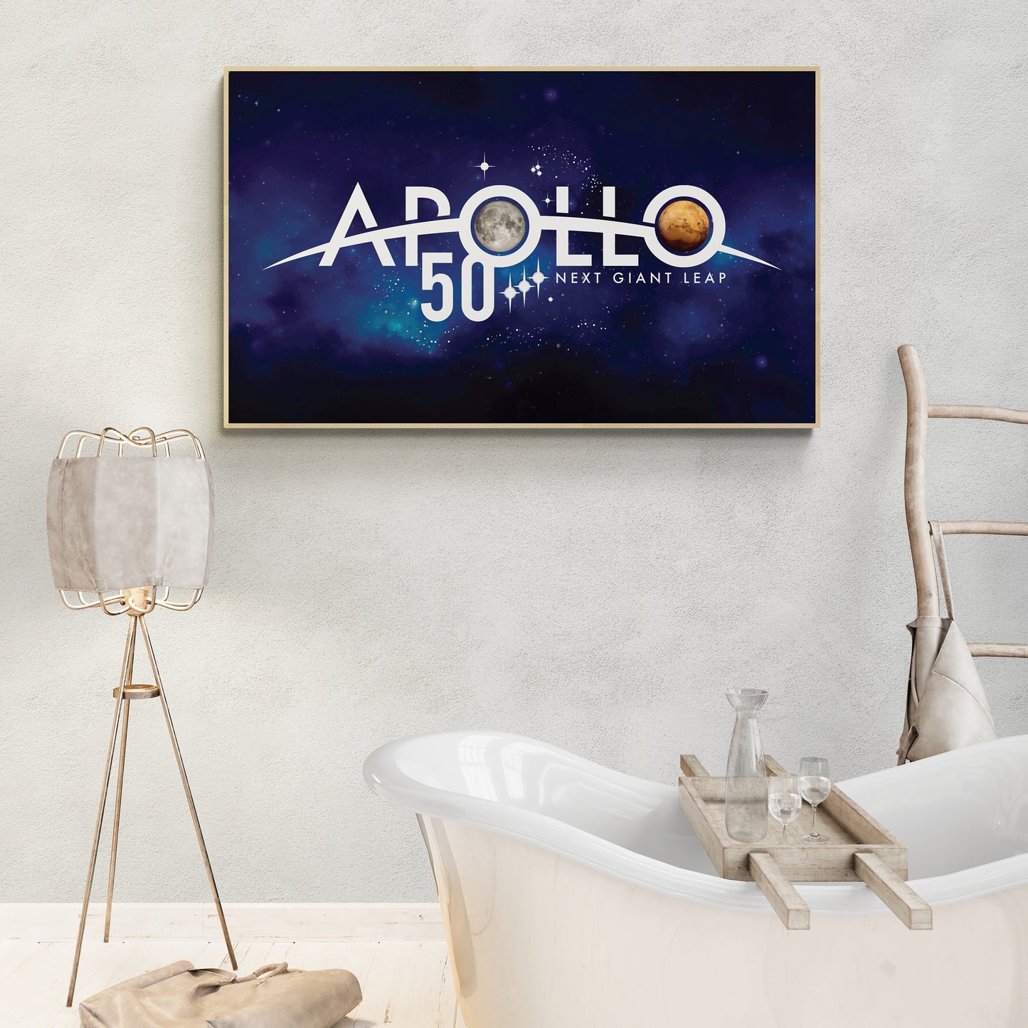 Apollo 50 Year Anniversary | Artemis Lunar | Mars | NASA Art Print