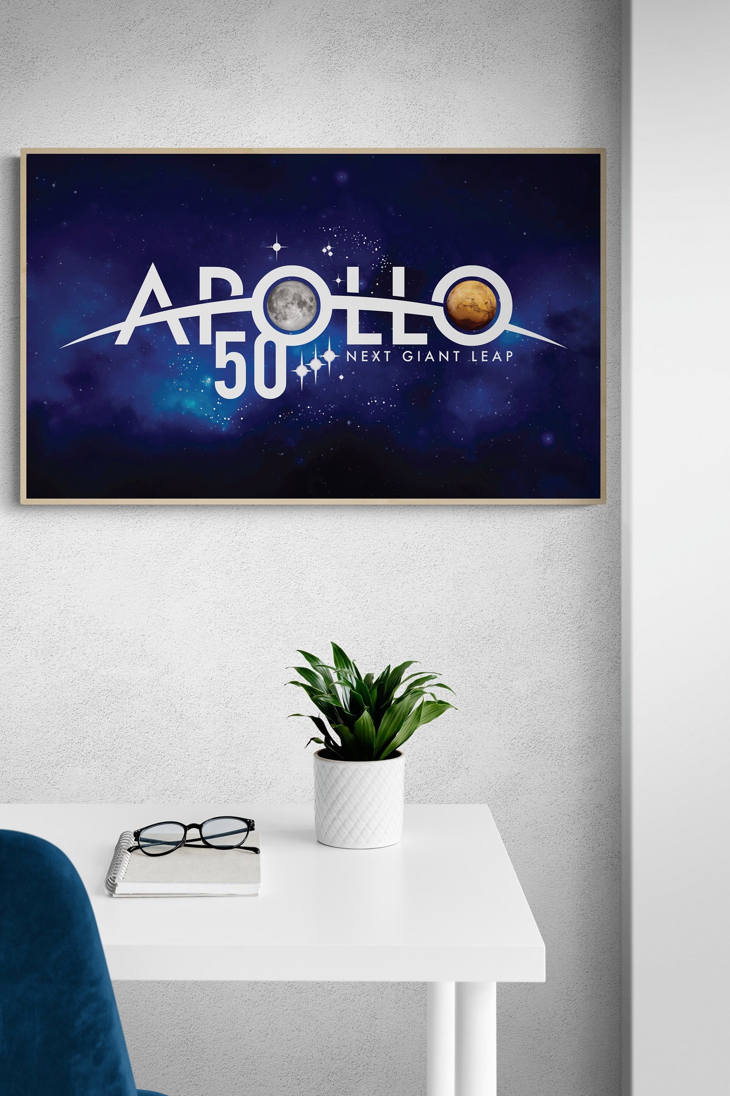 Apollo 50 Year Anniversary | Artemis Lunar | Mars | NASA Art Print