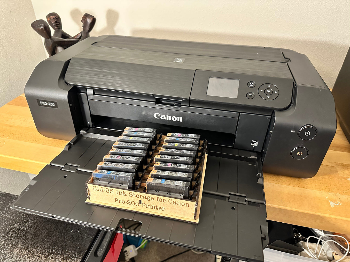 CLI-65 Ink Storage Caddy | Holds Up to 16 Ink Cartridges | Canon Pro-200 | Some Assembly Required