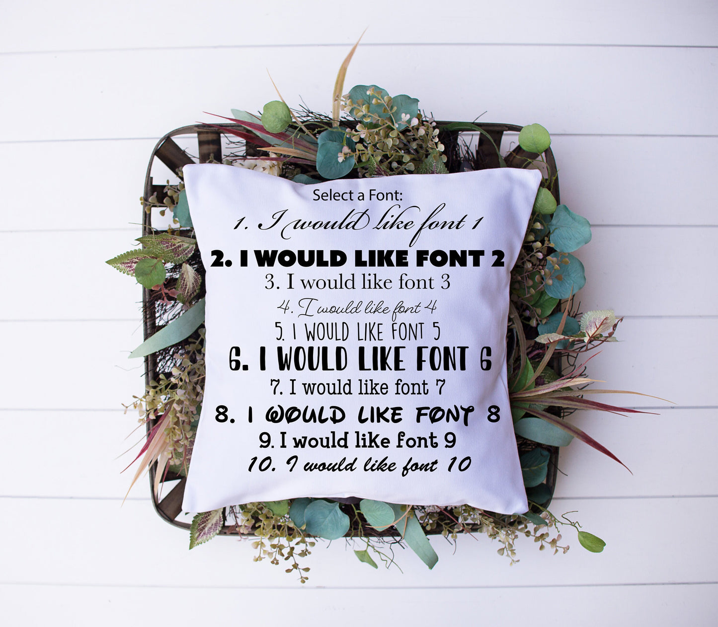 Create Your Own Decorative Pillow | Custom Designed | Made In The USA | Select Font | Color | Quote