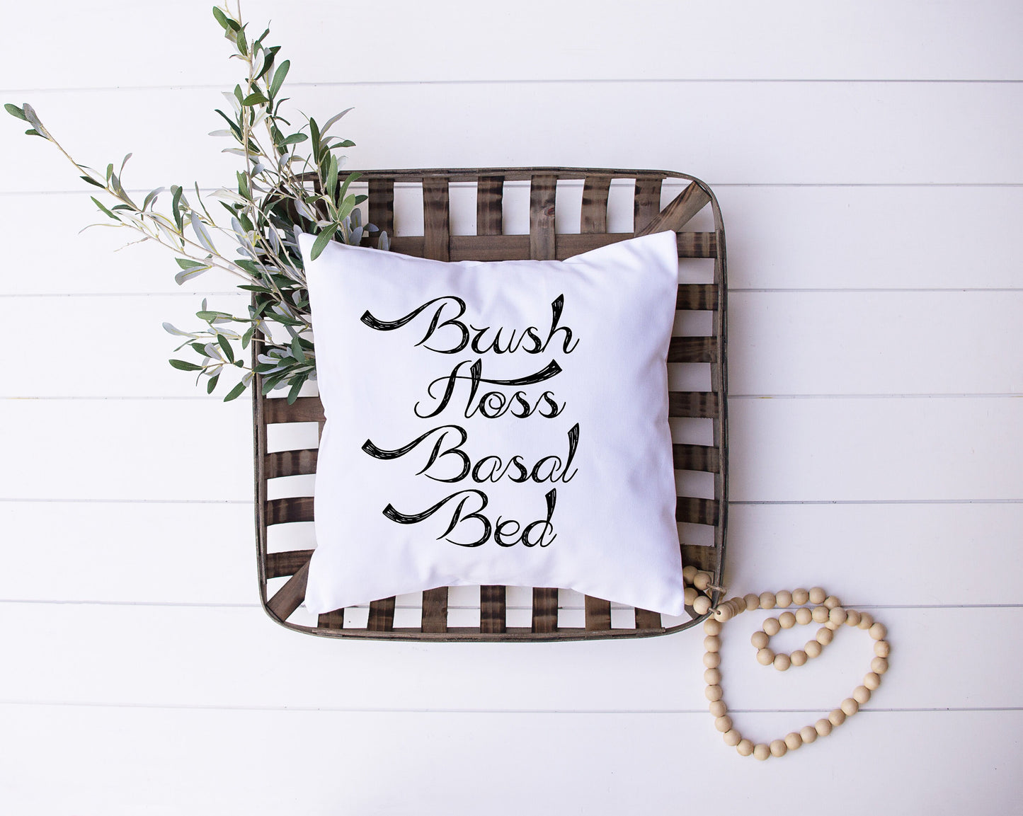 T1D Humor | Brush Floss Basal Bed | Diabetes | Decorative Pillow | Custom Designed | Made In The USA