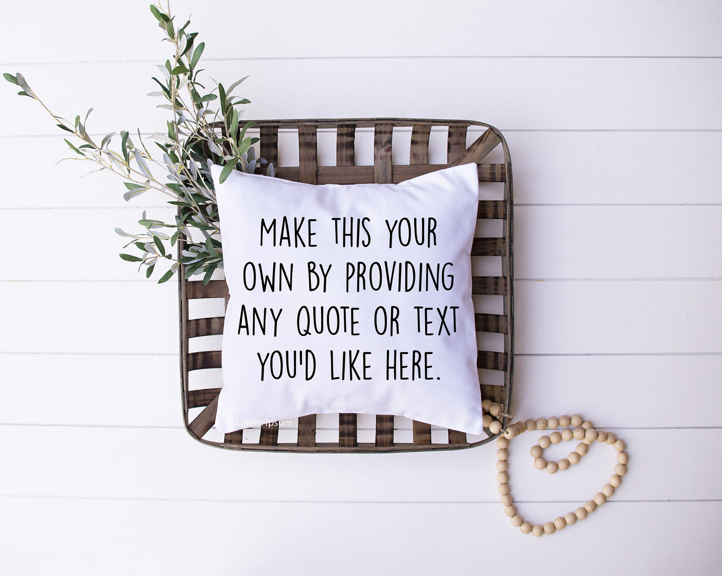 Create Your Own Decorative Pillow | Custom Designed | Made In The USA | Select Font | Color | Quote
