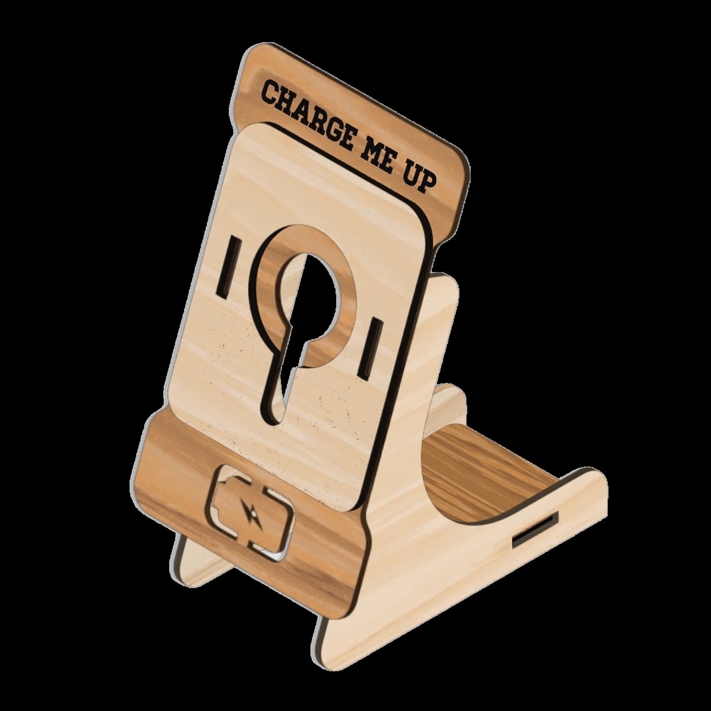 Wooden Timekeeper Apple Smart Watch Dock, DIY Kit, Baltic Birch, Customizable, Compatible up to Series 8, Unique Tech Accessory, Desk Decor