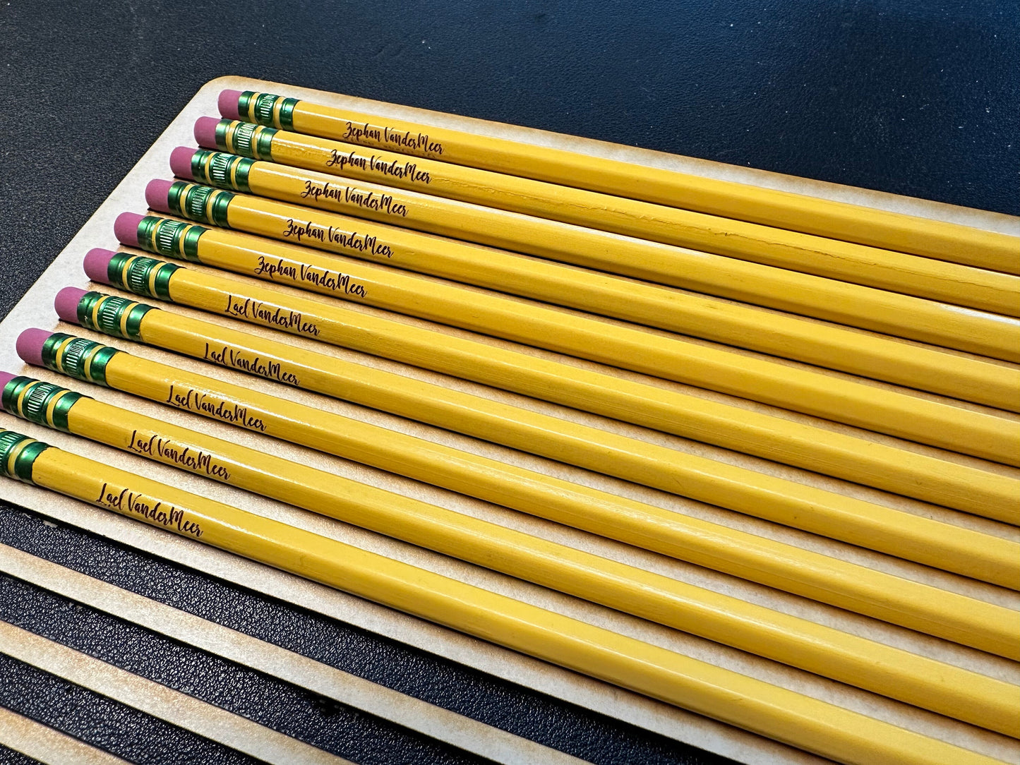 Ticonderoga Personalized Pencils | 12 Fonts Custom Engraved | Students or Teachers | HB #2 | Schools Businesses | Large Quantities Available