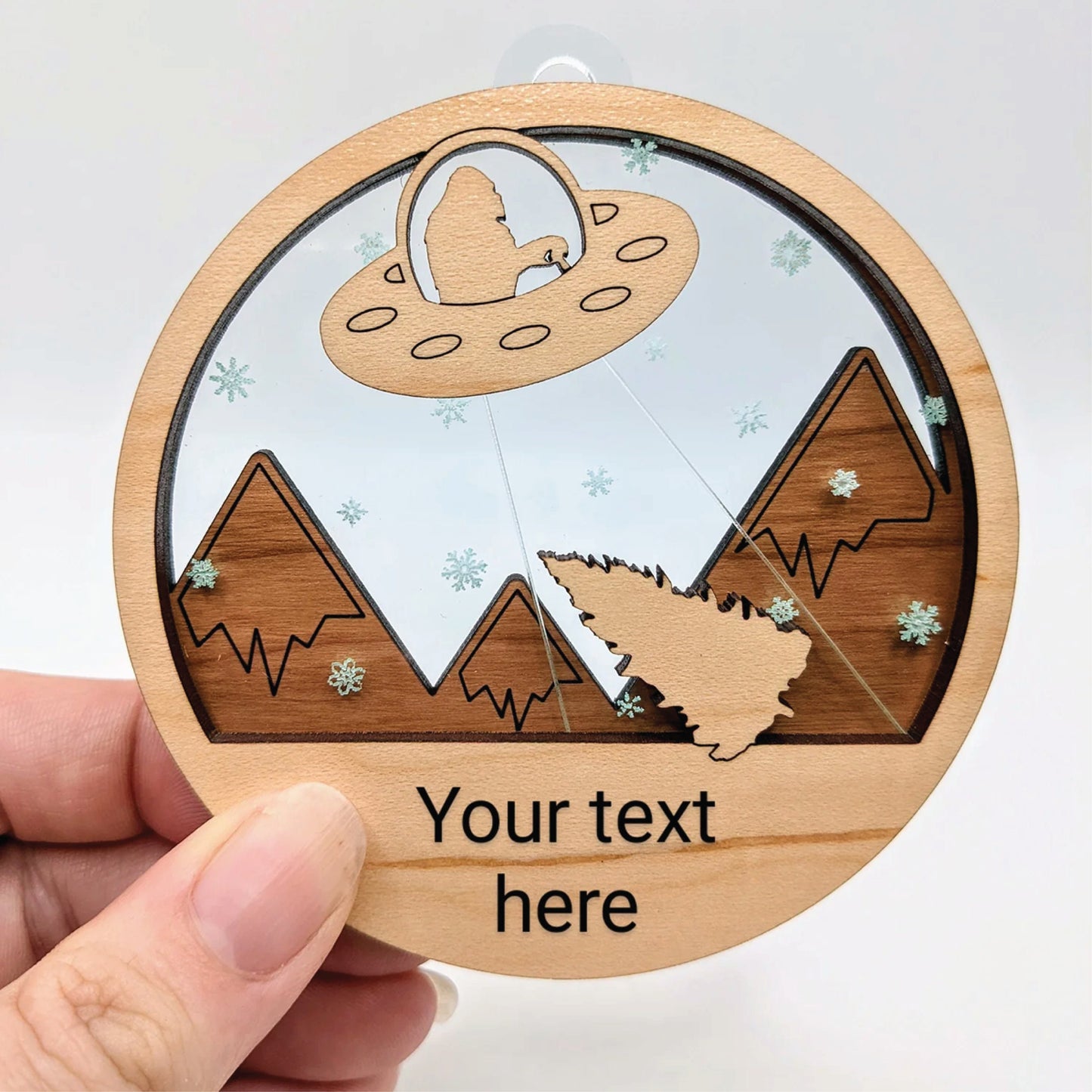Capturing Christmas | Bigfoot's UFO Adventure | DIY Baltic Birch Ornament