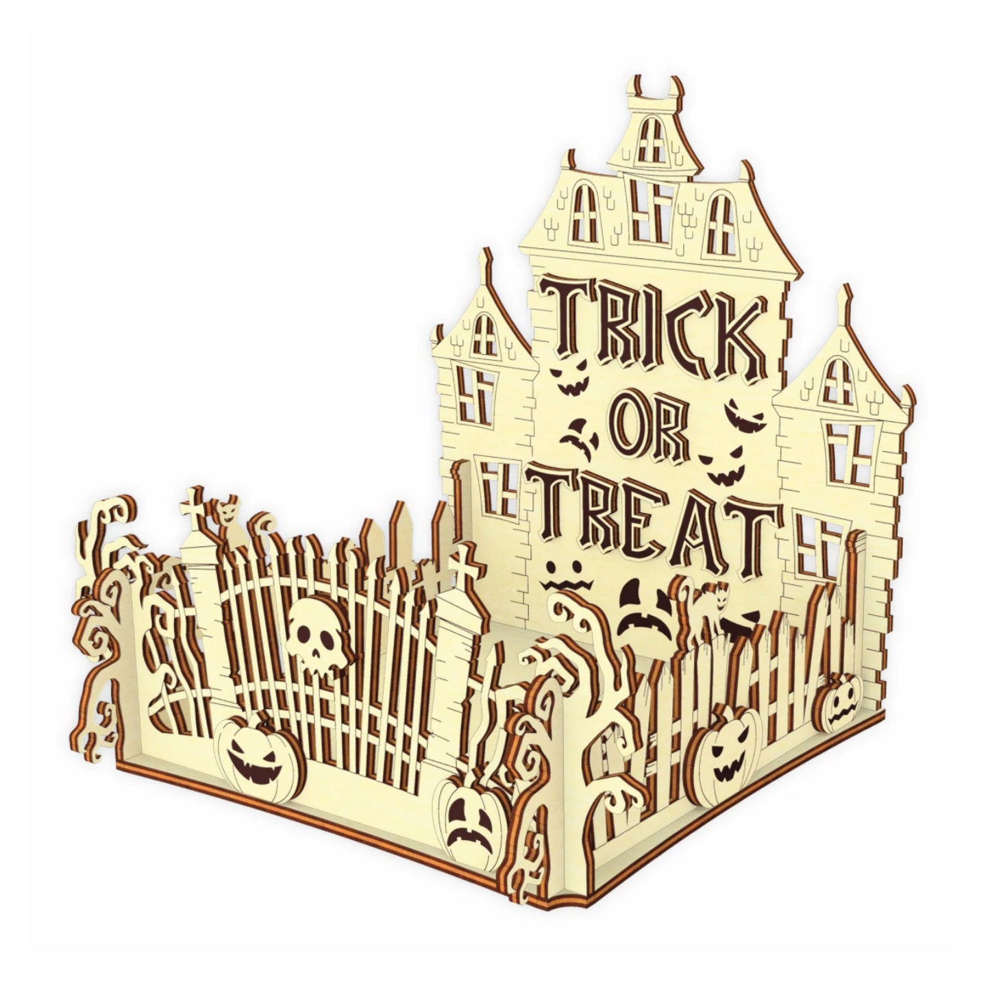 Spooktacular Abandoned House Trick or Treat Halloween Box