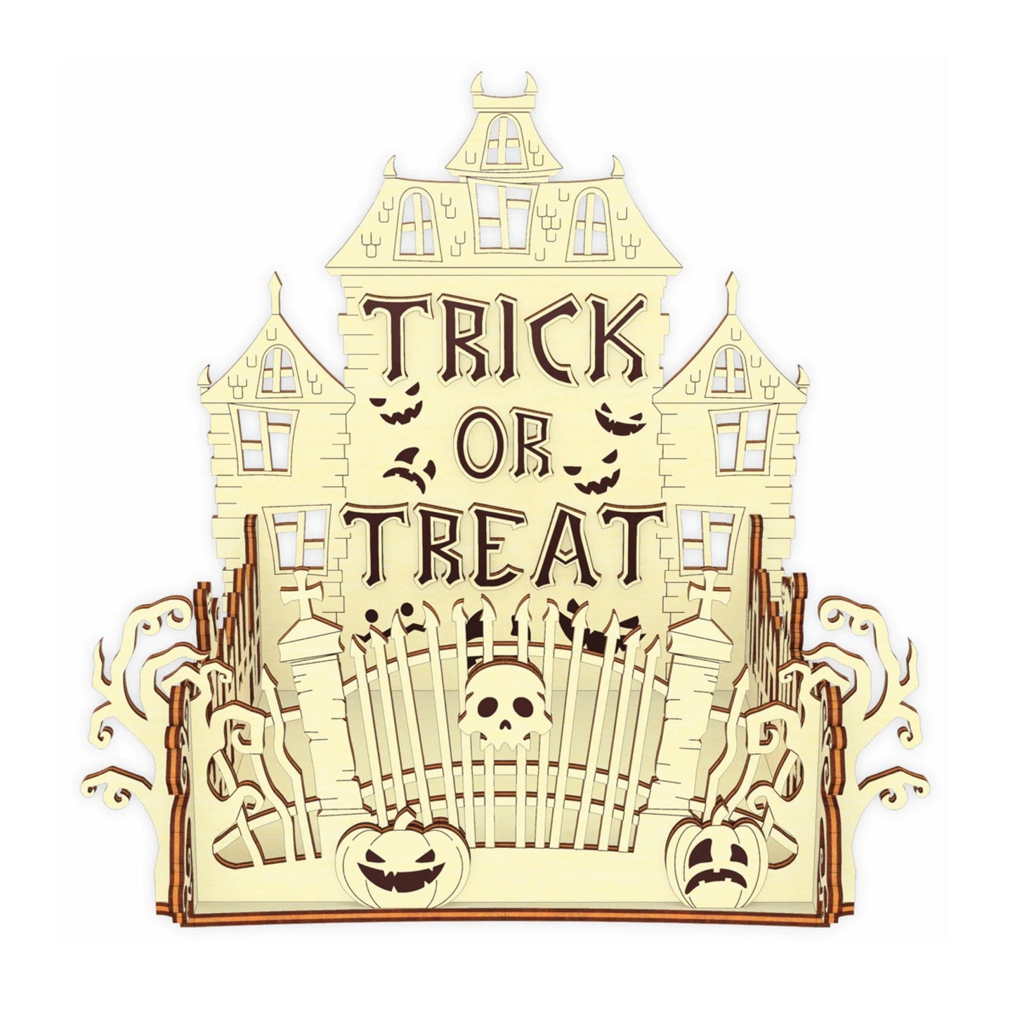 Spooktacular Abandoned House Trick or Treat Halloween Box