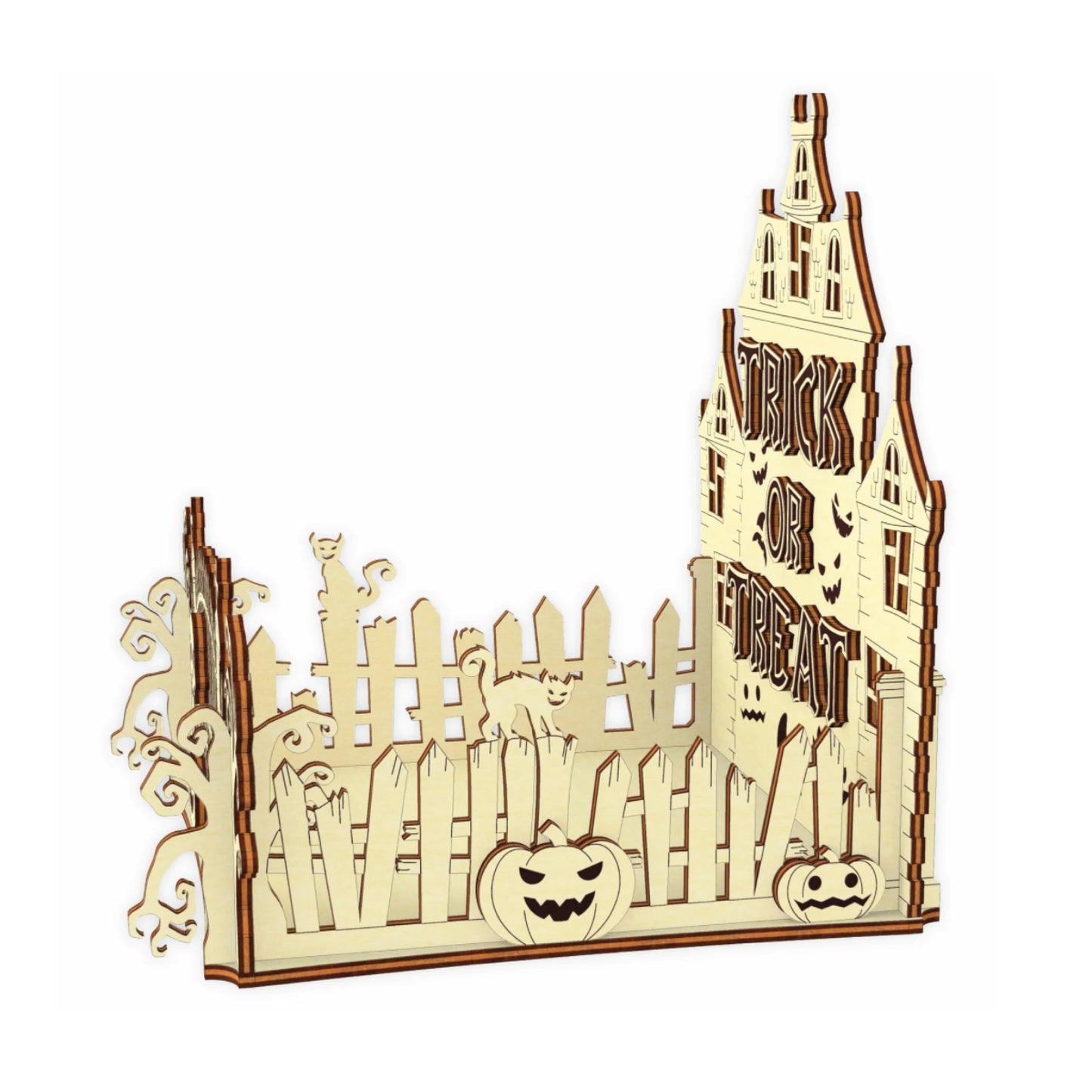 Spooktacular Abandoned House Trick or Treat Halloween Box