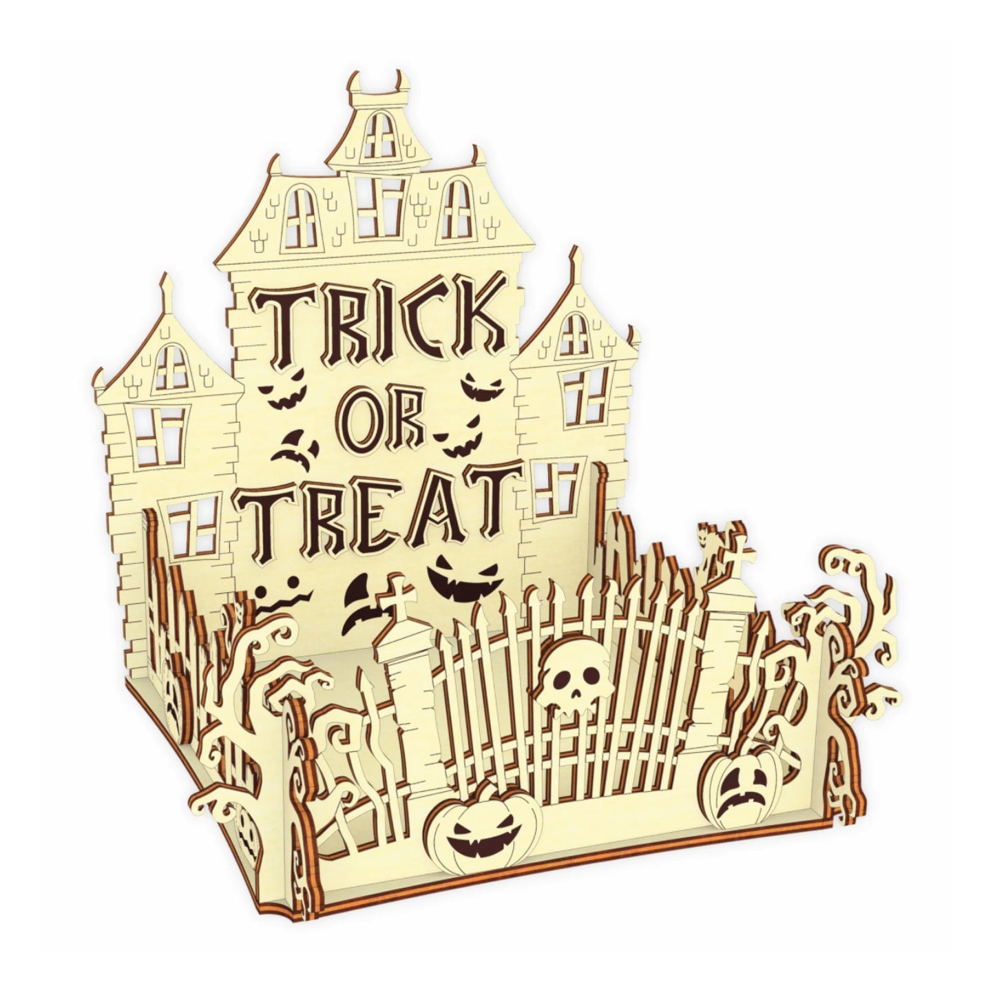 Spooktacular Abandoned House Trick or Treat Halloween Box
