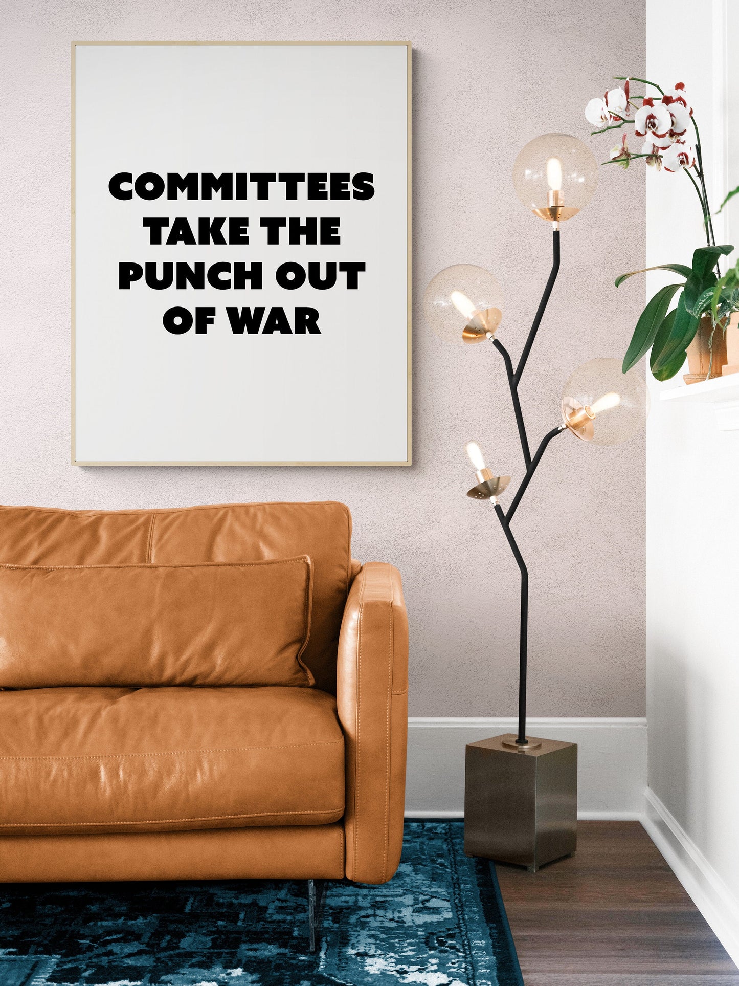 Committees Take The Punch Out Of War | Office Humor | Art Print
