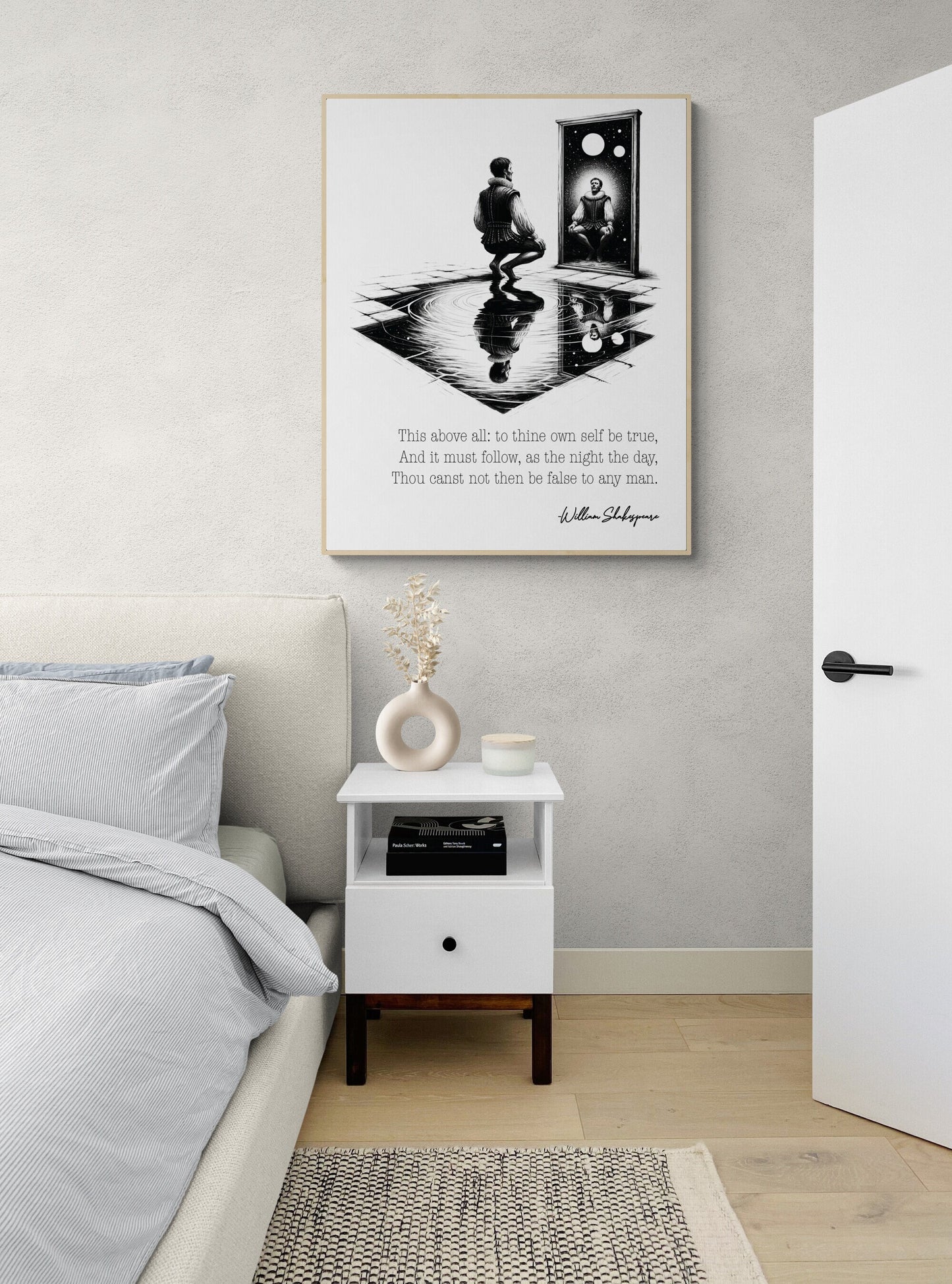 To Thine Own Self Be True by William Shakespeare from Hamlet Art Print