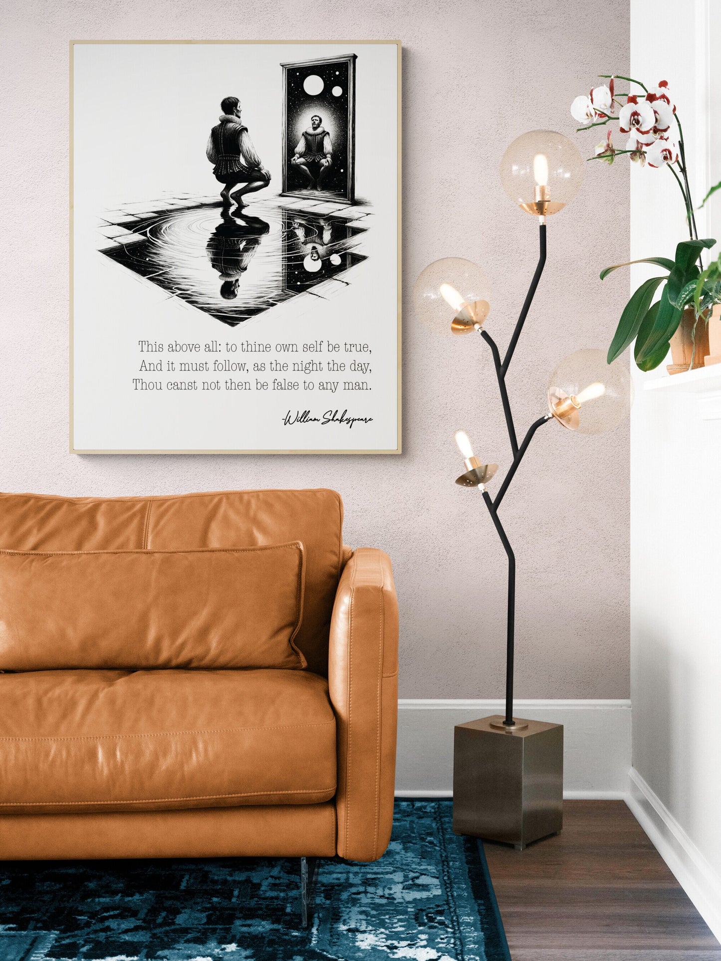 To Thine Own Self Be True by William Shakespeare from Hamlet Art Print