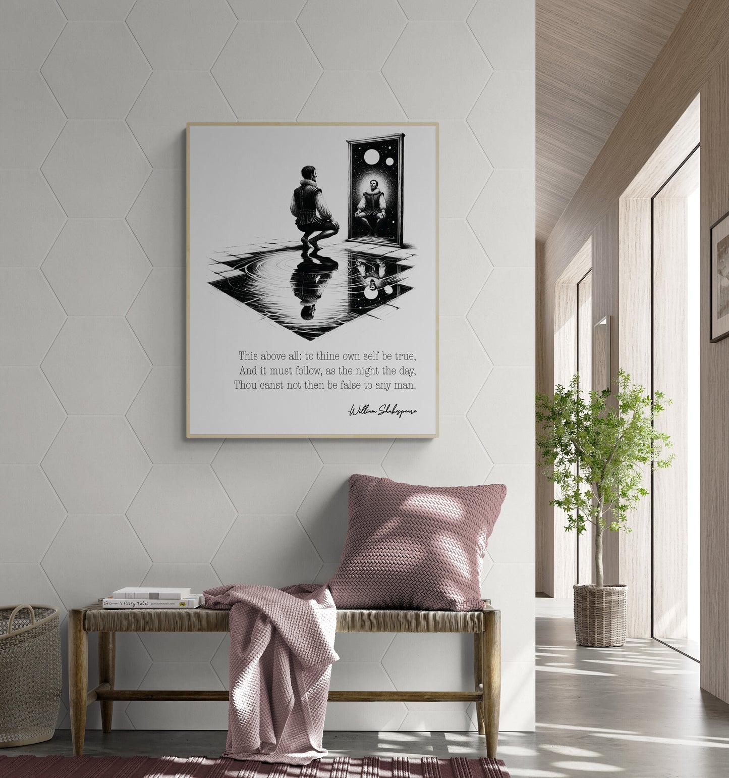 To Thine Own Self Be True by William Shakespeare from Hamlet Art Print