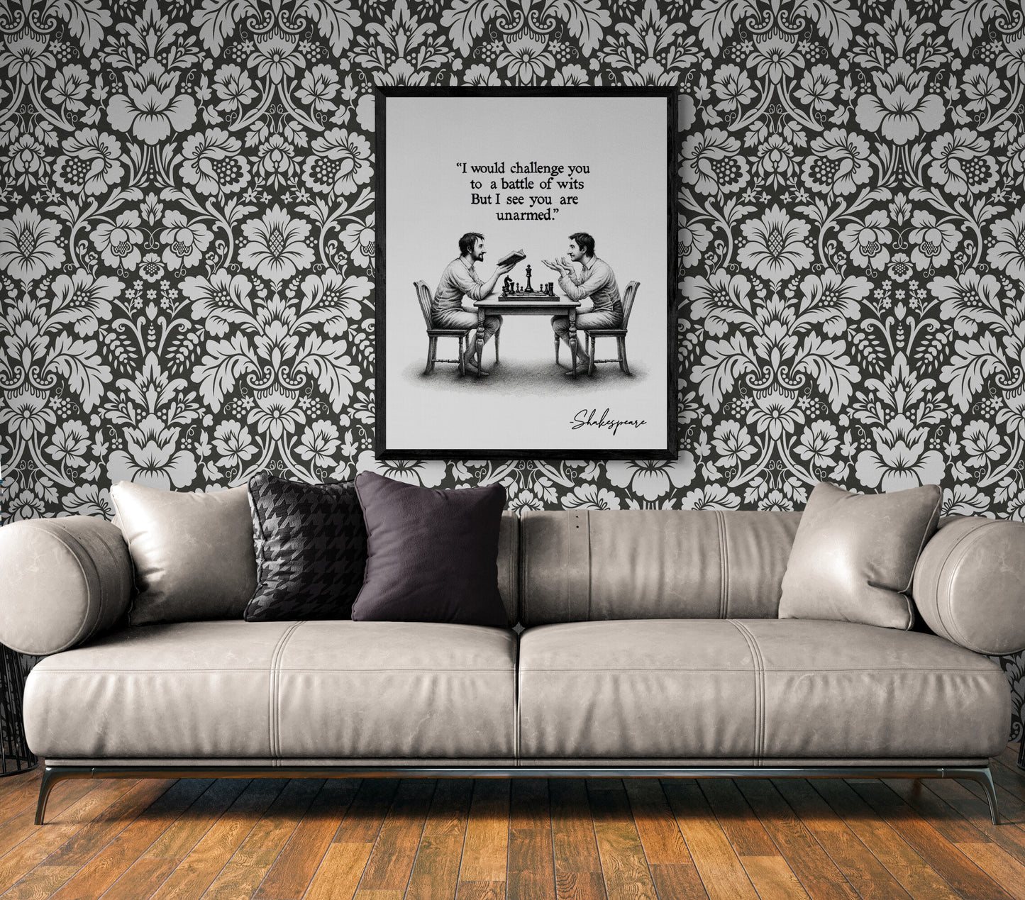 I Would Challenge You To A Battle Of Wits But I See You Are Unarmed by William Shakespeare Quote Art Print