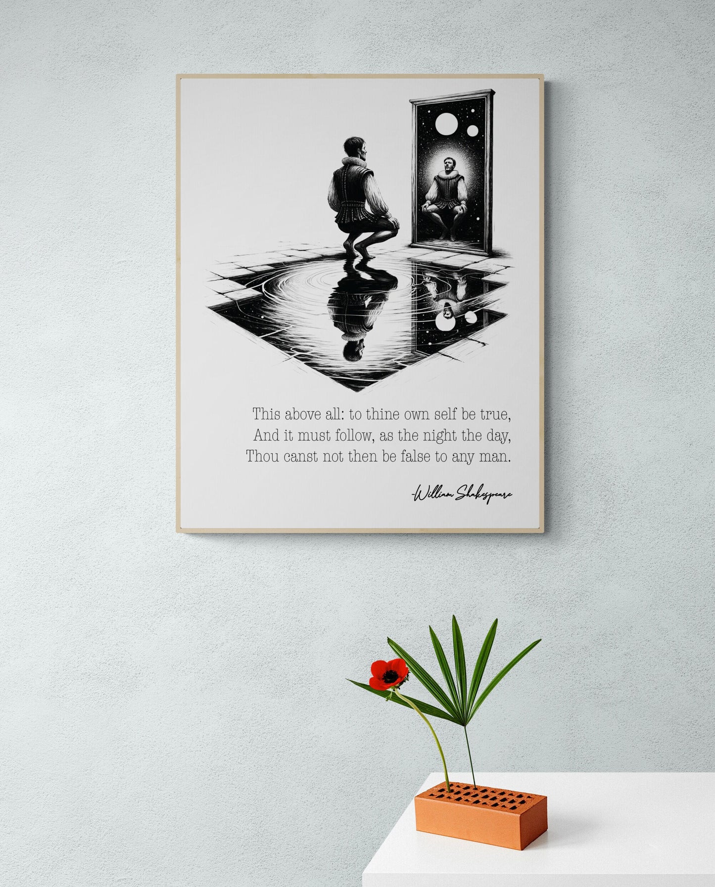 To Thine Own Self Be True by William Shakespeare from Hamlet Art Print