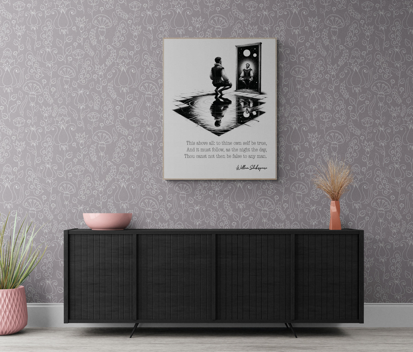 To Thine Own Self Be True by William Shakespeare from Hamlet Art Print
