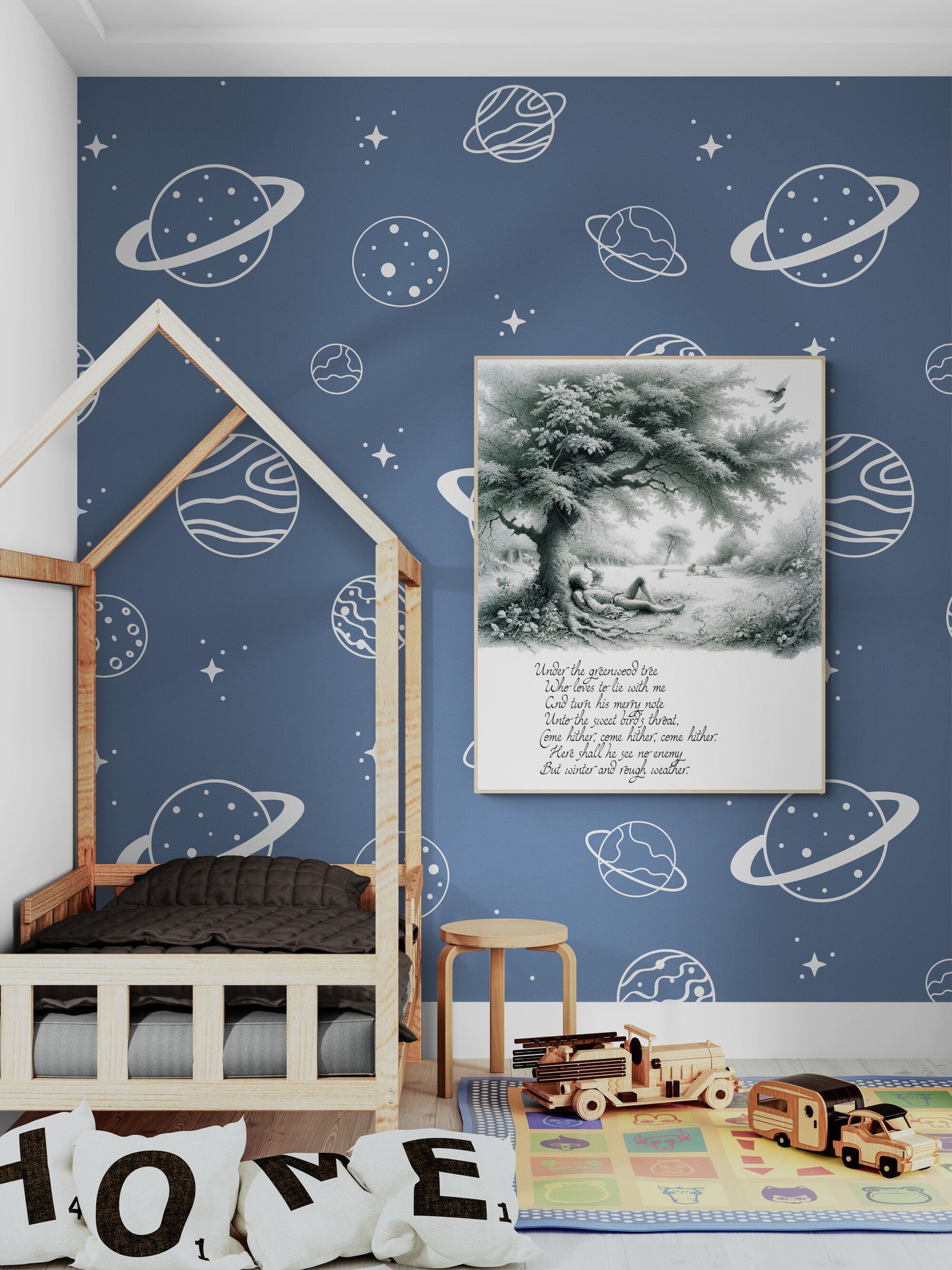 Under the Greenwood Tree by William Shakespeare's As You Like It Nature Tree Art Print