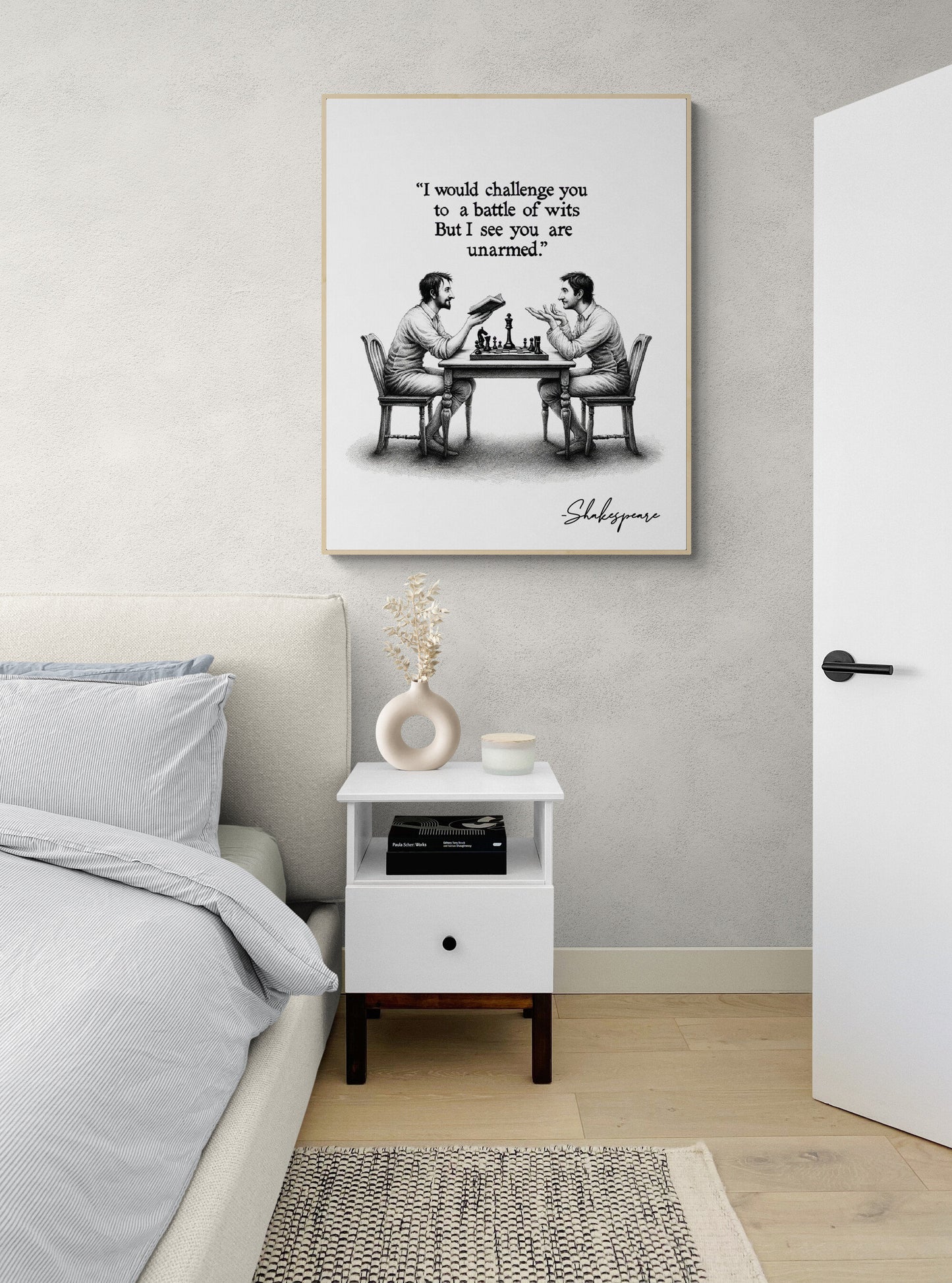 I Would Challenge You To A Battle Of Wits But I See You Are Unarmed by William Shakespeare Quote Art Print