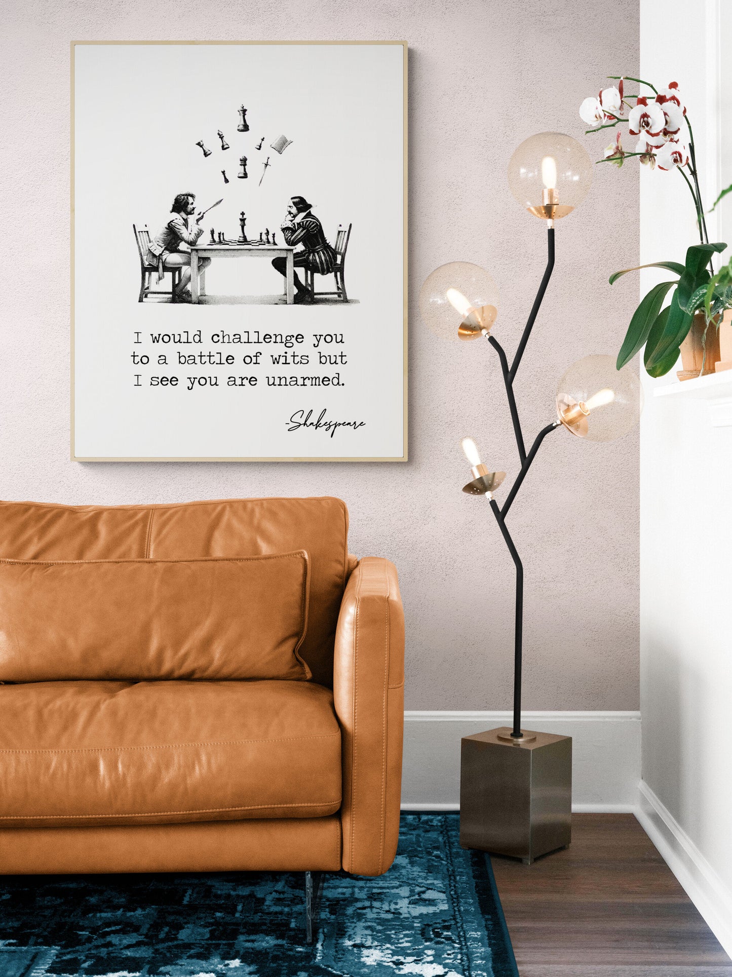 I Would Challenge You To A Battle Of Wits But I See You Are Unarmed by William Shakespeare Quote Typography Art Print