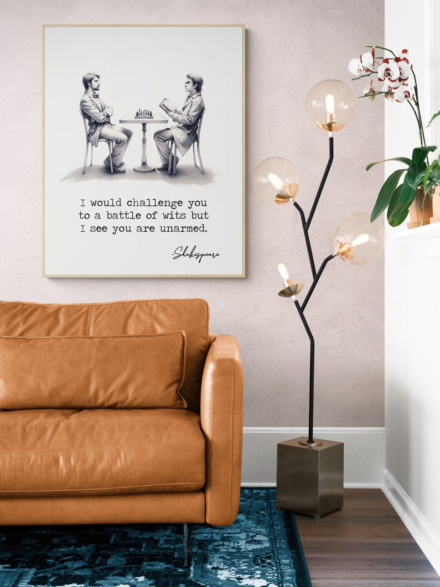 I Would Challenge You To A Battle Of Wits But I See You Are Unarmed from William Shakespeare Quote Typography Art Print
