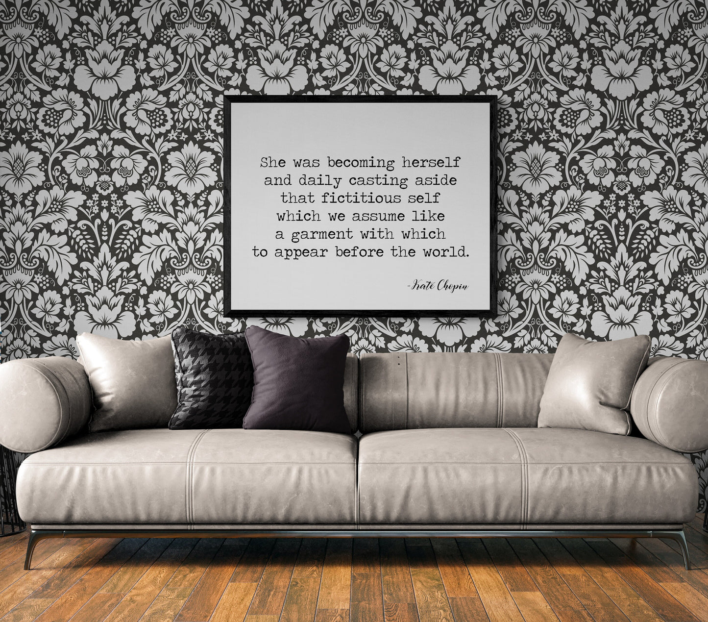 She Was Becoming Herself And Daily Casting Aside That Fictitious Self by Kate Chopin Art Print