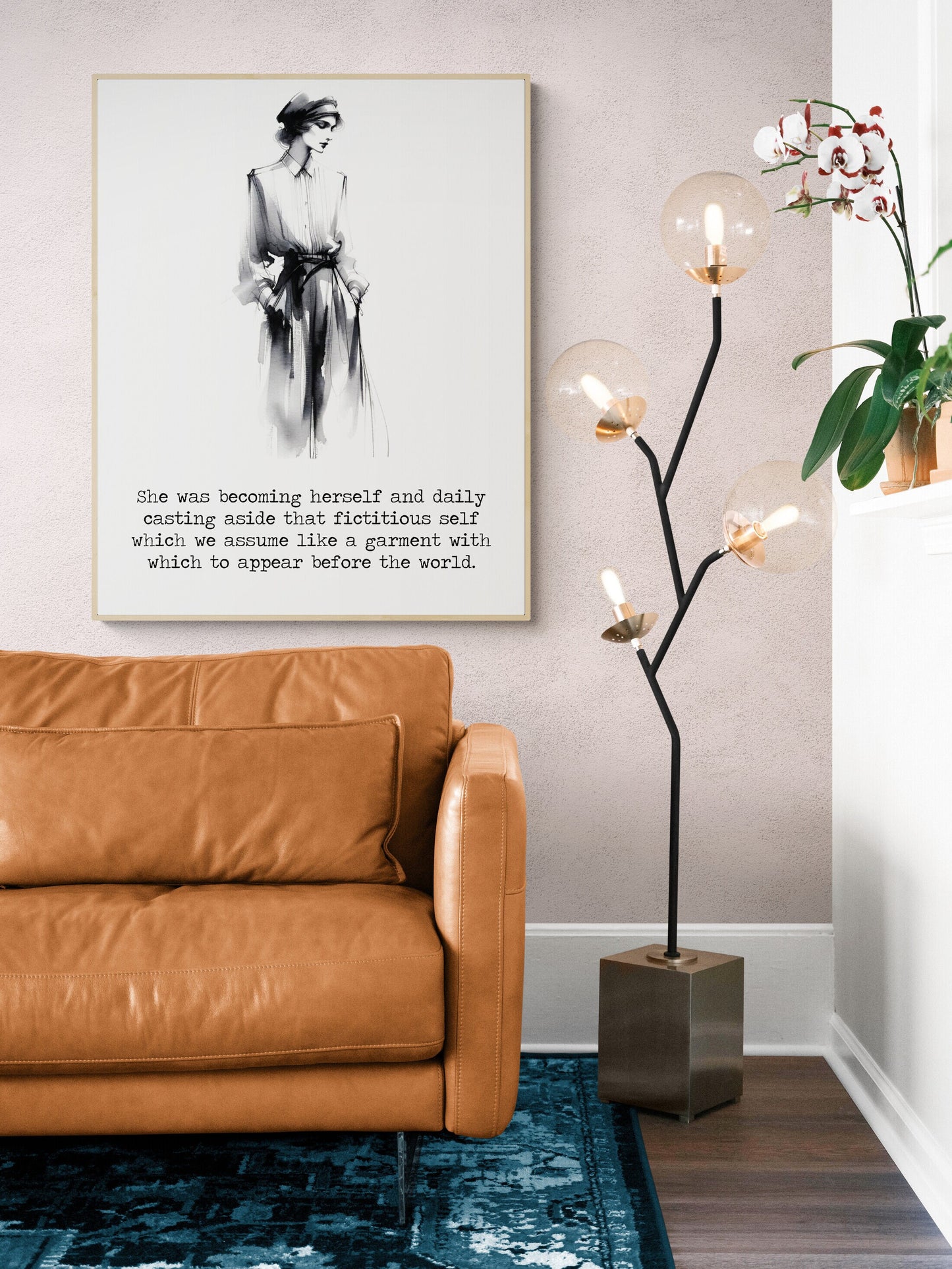 She Was Becoming Herself by Kate Chopin Golden Age Ink Wash Art Print
