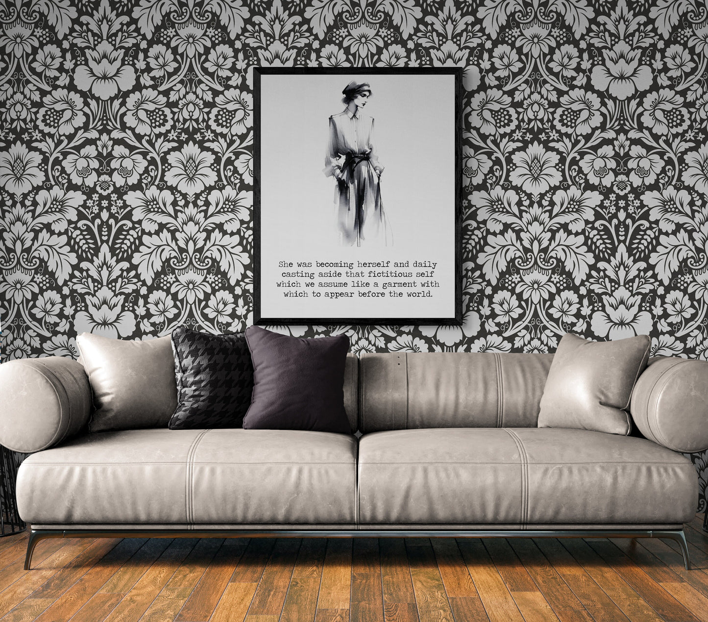 She Was Becoming Herself by Kate Chopin Golden Age Ink Wash Art Print