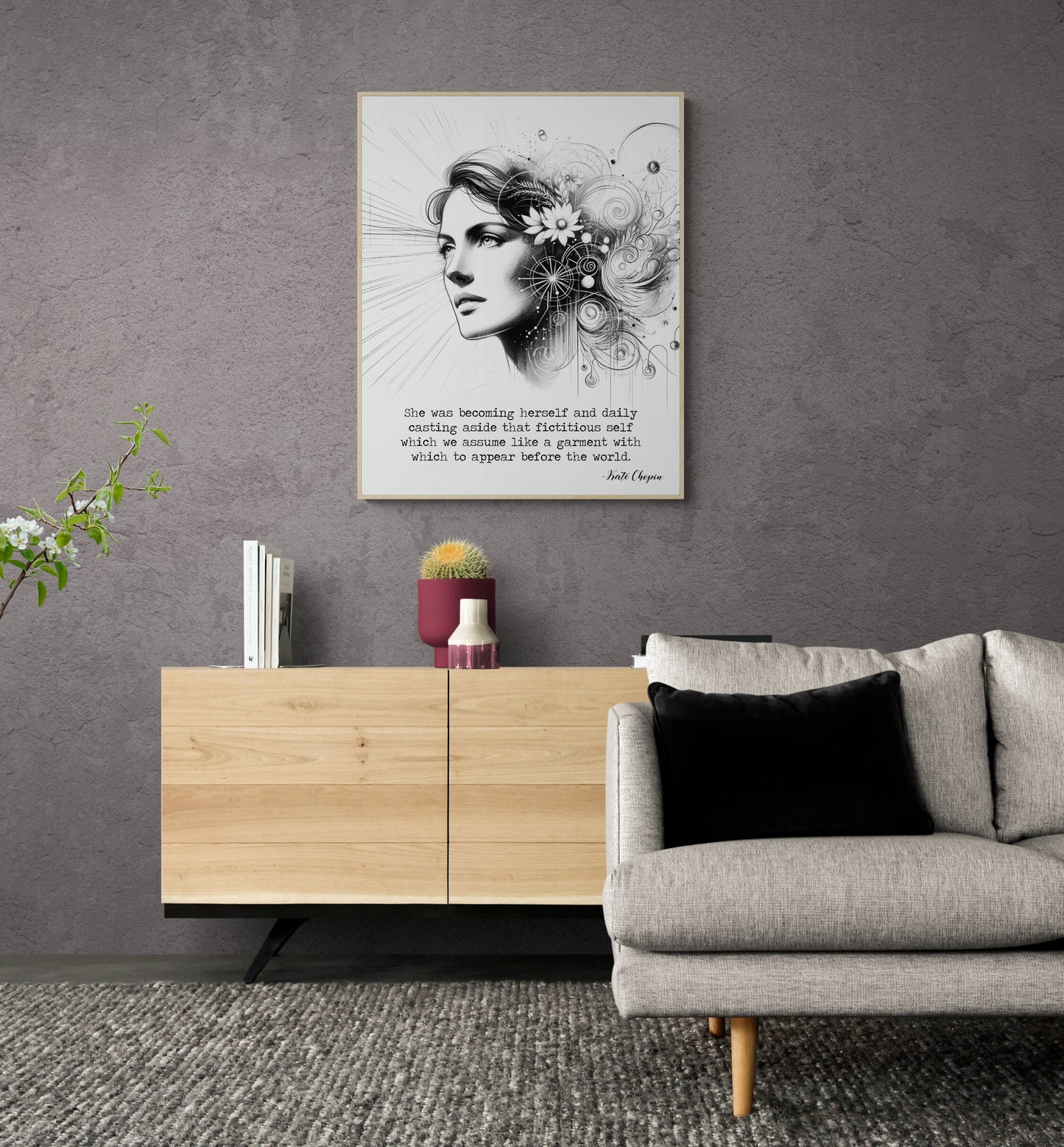 She Was Becoming Herself by Kate Chopin Art Print