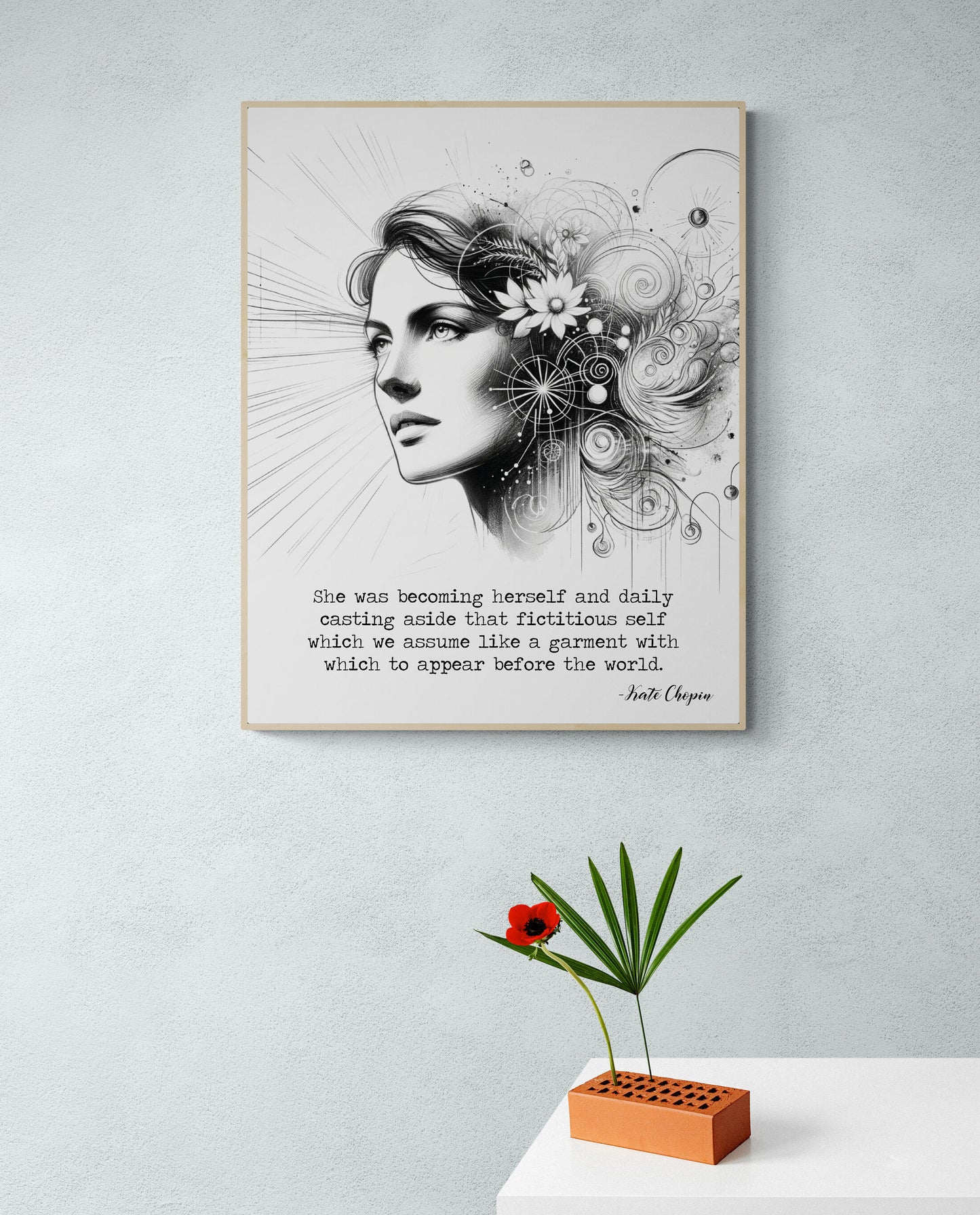She Was Becoming Herself by Kate Chopin Art Print