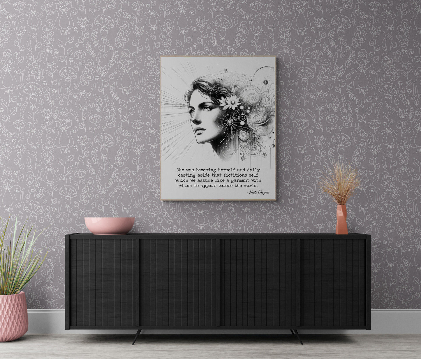 She Was Becoming Herself by Kate Chopin Art Print