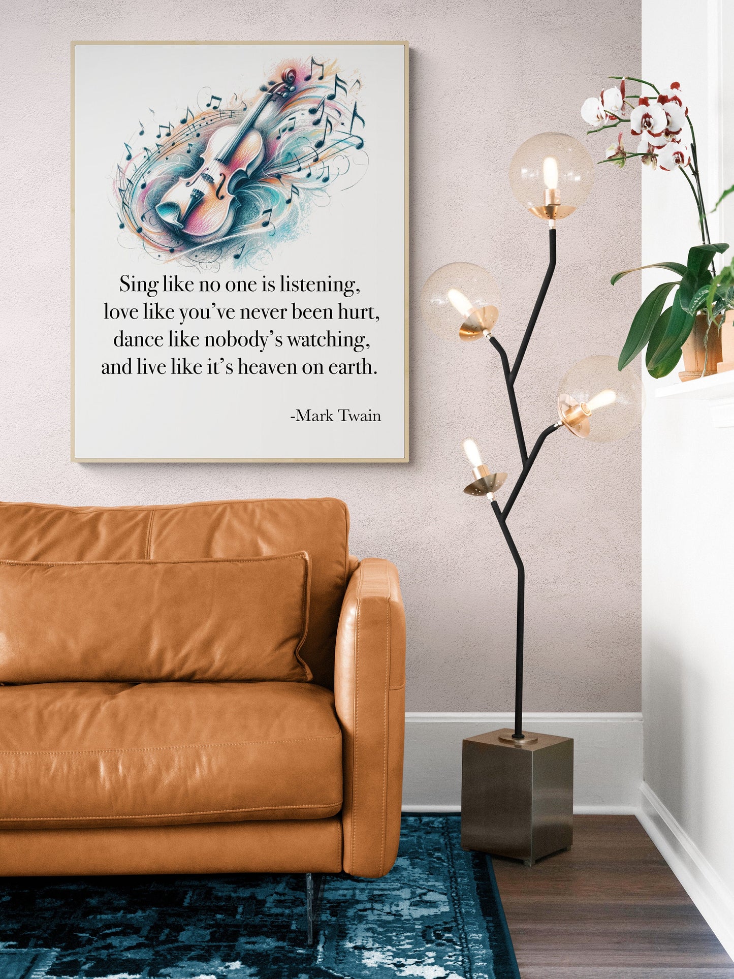 Sing Like No One's Listening Love Like You've Never Been Hurt Dance Like Nobody's Watching byMark Twain Art Print
