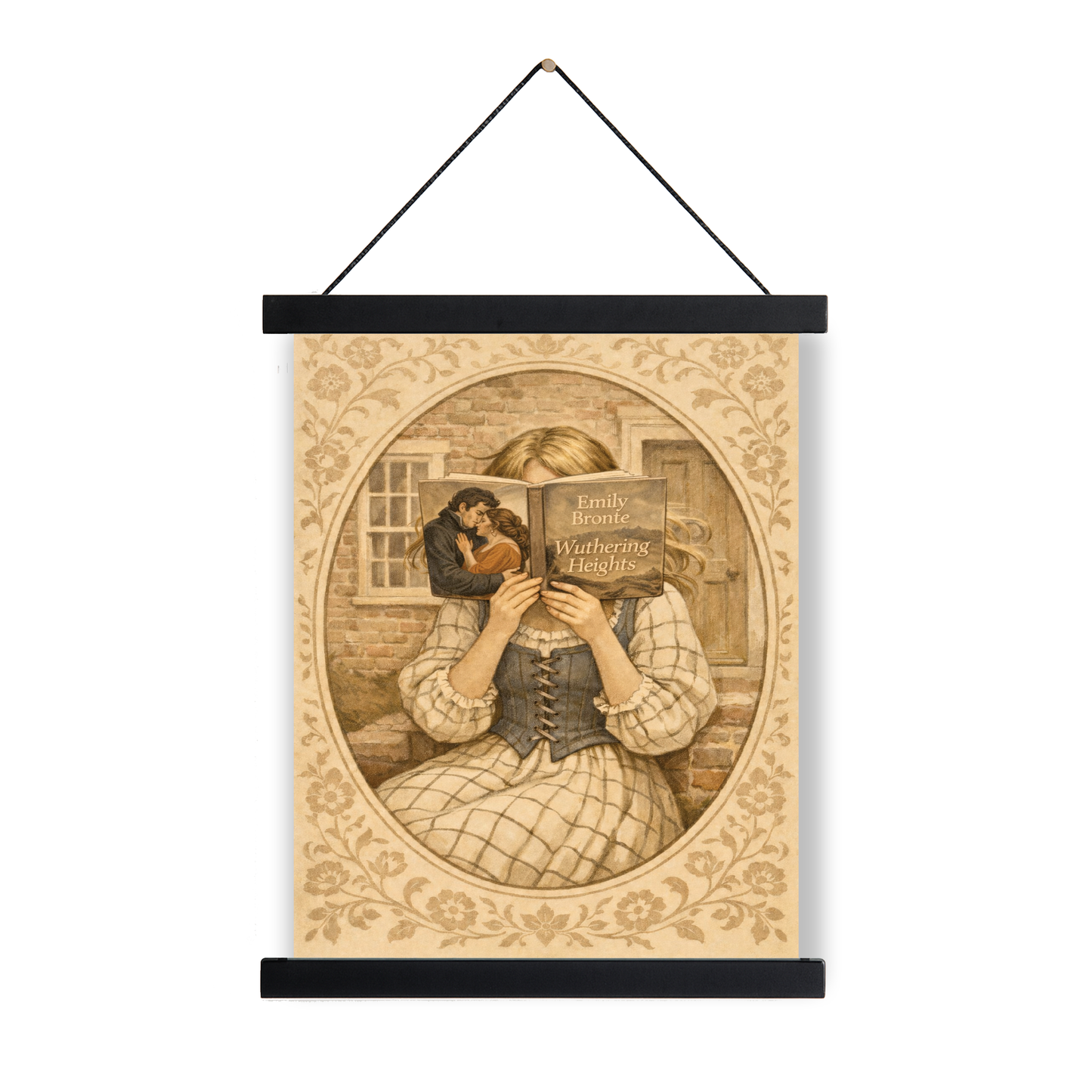 Wuthering Heights Art Print | Emily Bronte | Classic Novel | Vintage Blush | Home Decor | Literary Book Poster