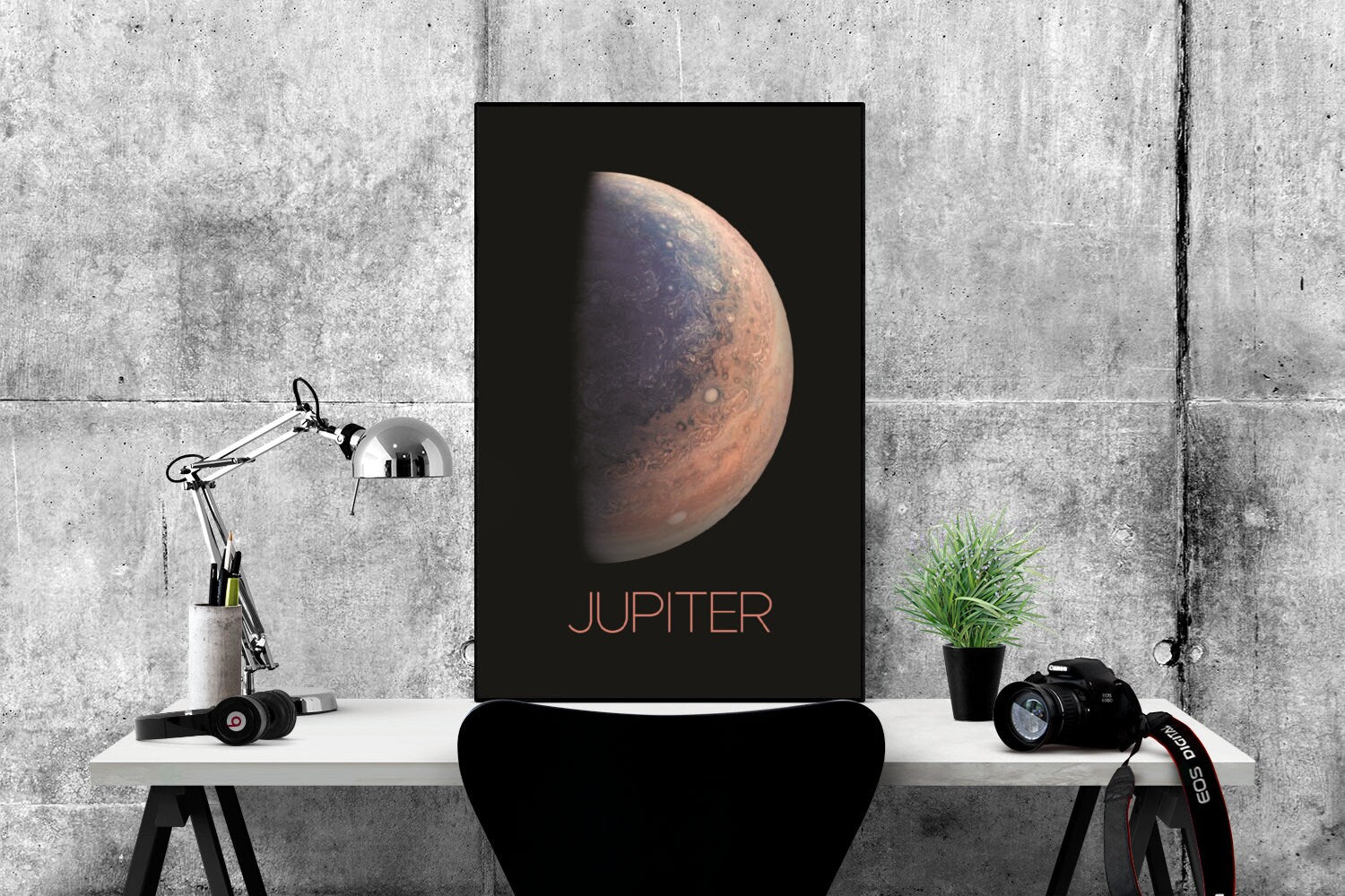 Jupiter Southern Pole Art Print | NASA Art | Space Artwork | Gas Giant | Solar System | Jupiter Poster | Solar System Print Great Red Spot