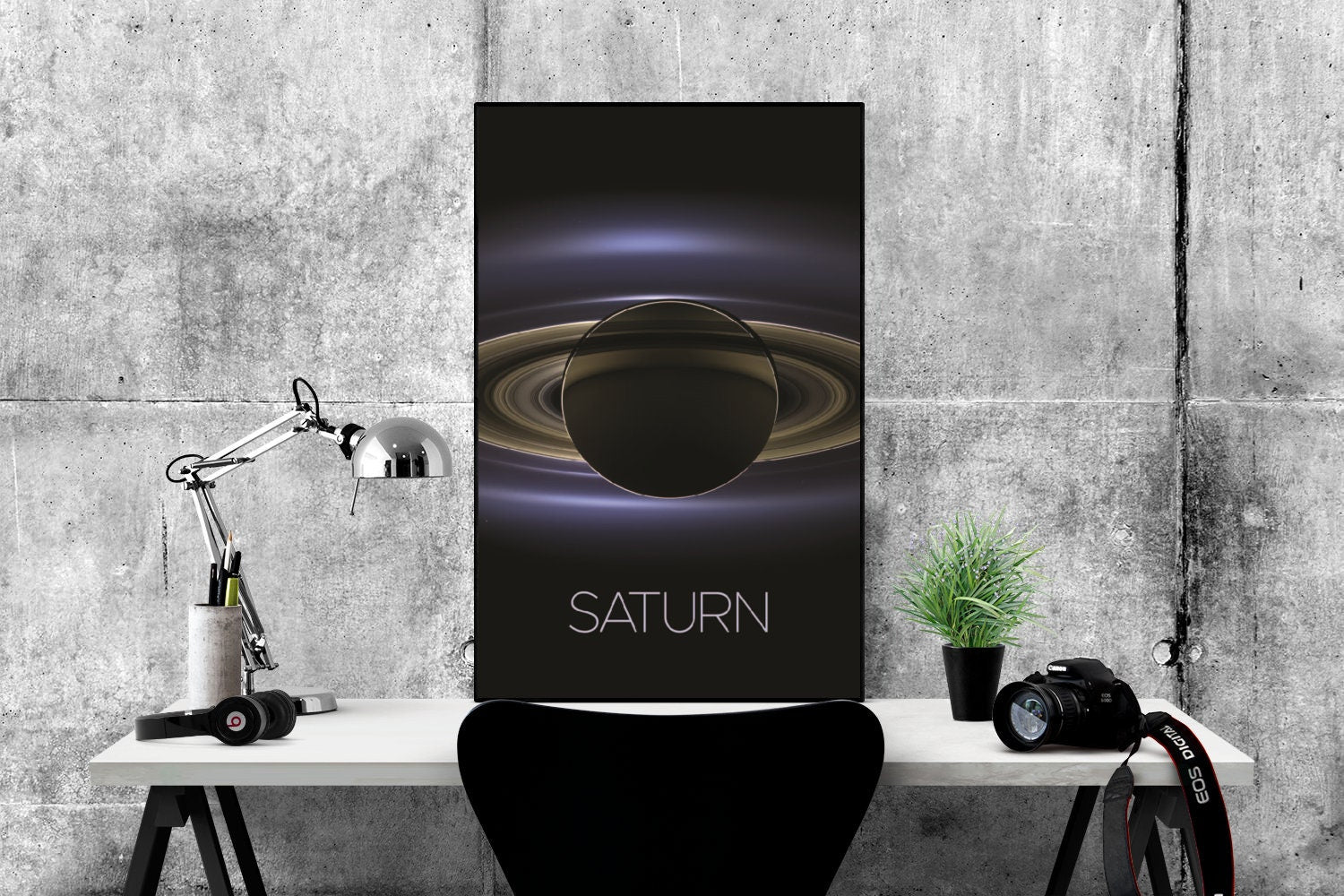 Saturn Art Print | NASA Art | Space Artwork | Solar System Art | Saturn Poster | Solar System Print | Cassini Probe | Gas Giant