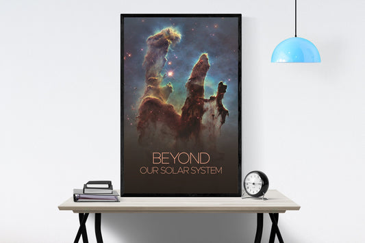 Pillars of Creation | Eagle Nebula | Hubble Telescope | Beyond Our Solar System | Outer Space Art Print Poster | Galaxy | SciFi Fans | NASA