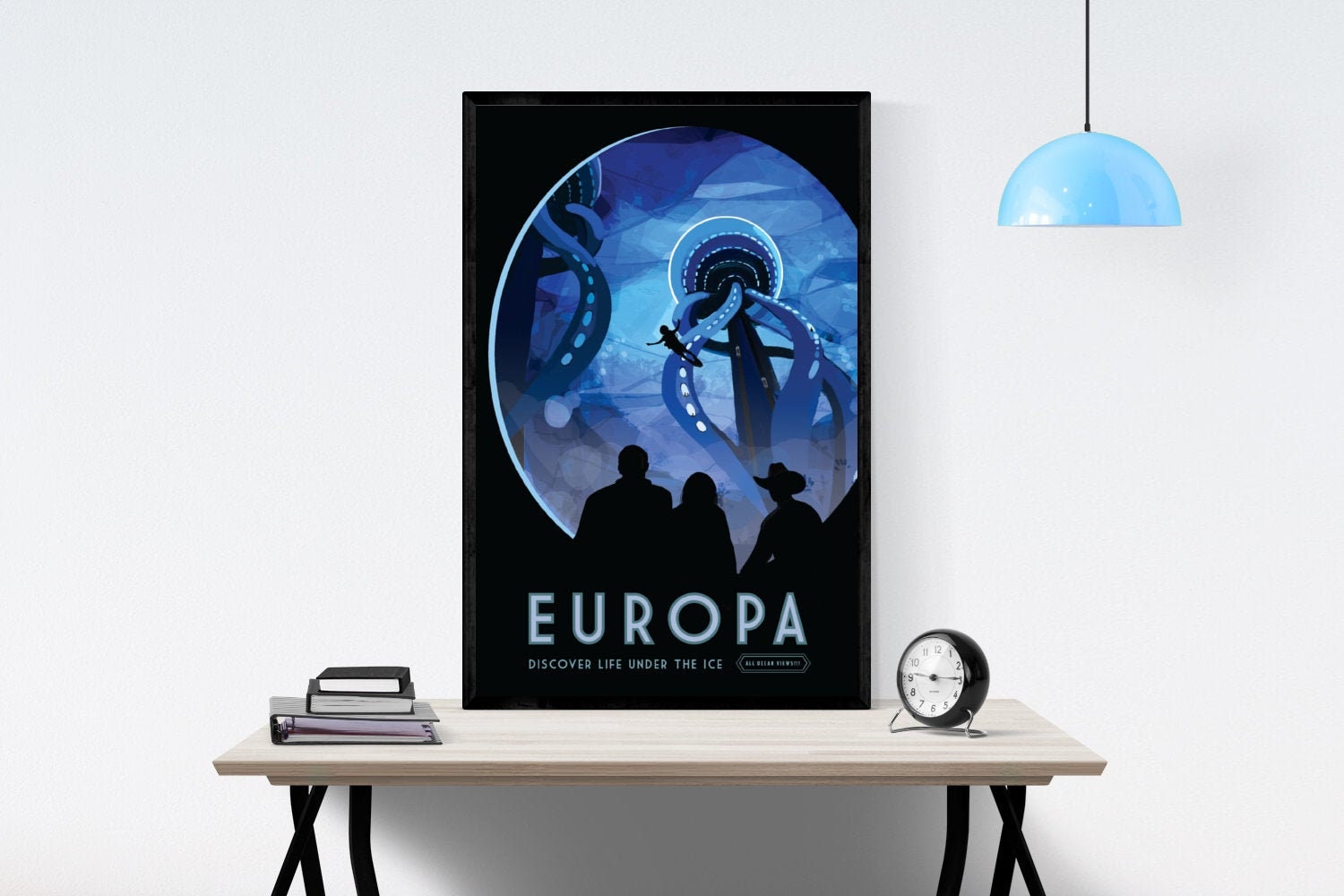 Visions of the Future | Europa | Galilean Moon | Water World | Jupiter Moon | Underwater NASA JPL | Outer Space Art | Space Tourism Artwork