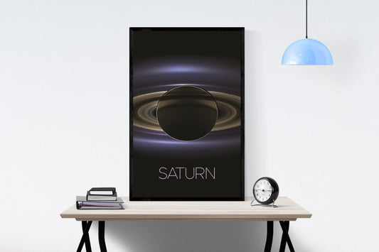 Saturn Art Print | NASA Art | Space Artwork | Solar System Art | Saturn Poster | Solar System Print | Cassini Probe | Gas Giant