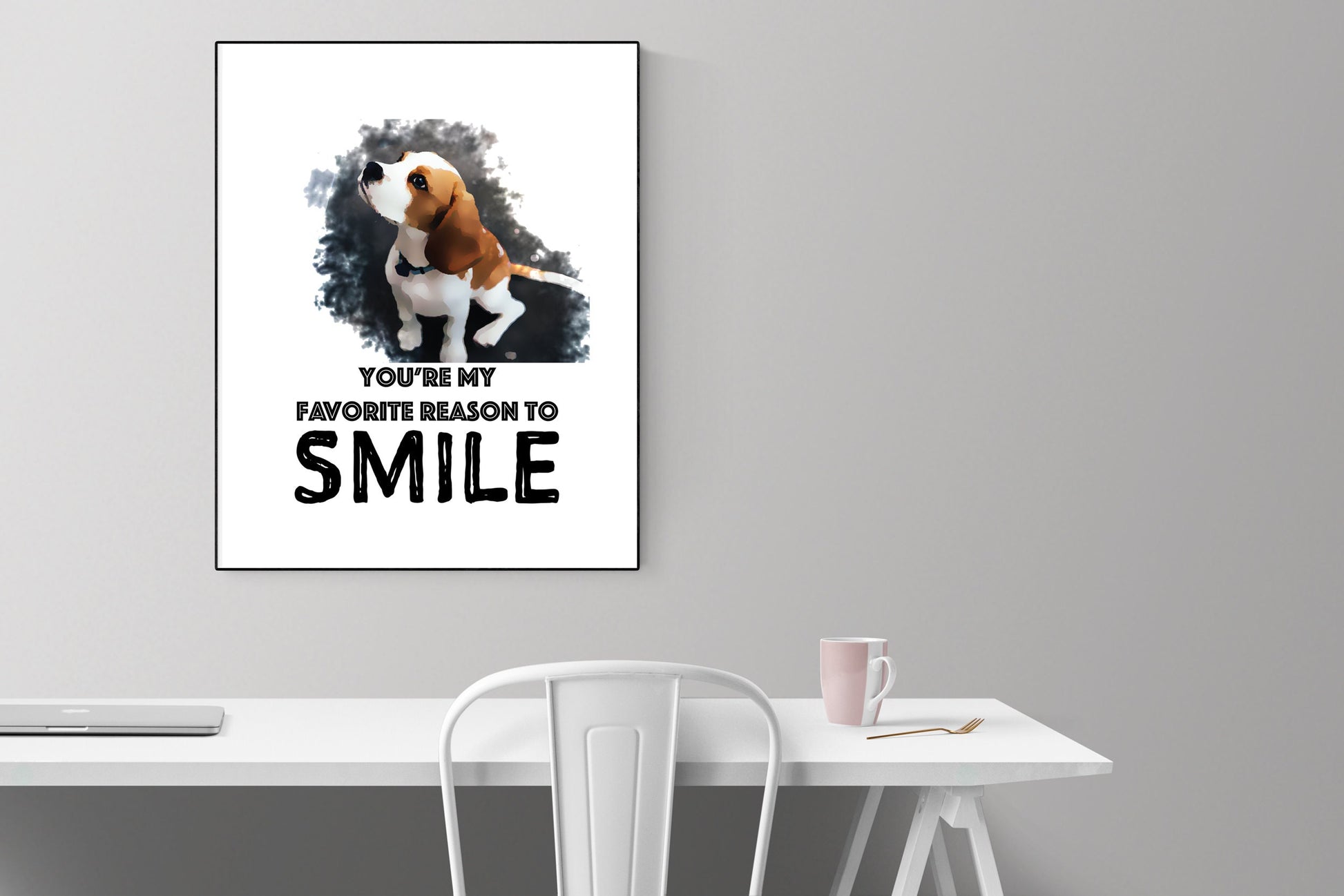 Love Quote Art Print | You're My Favorite Reason To Smile