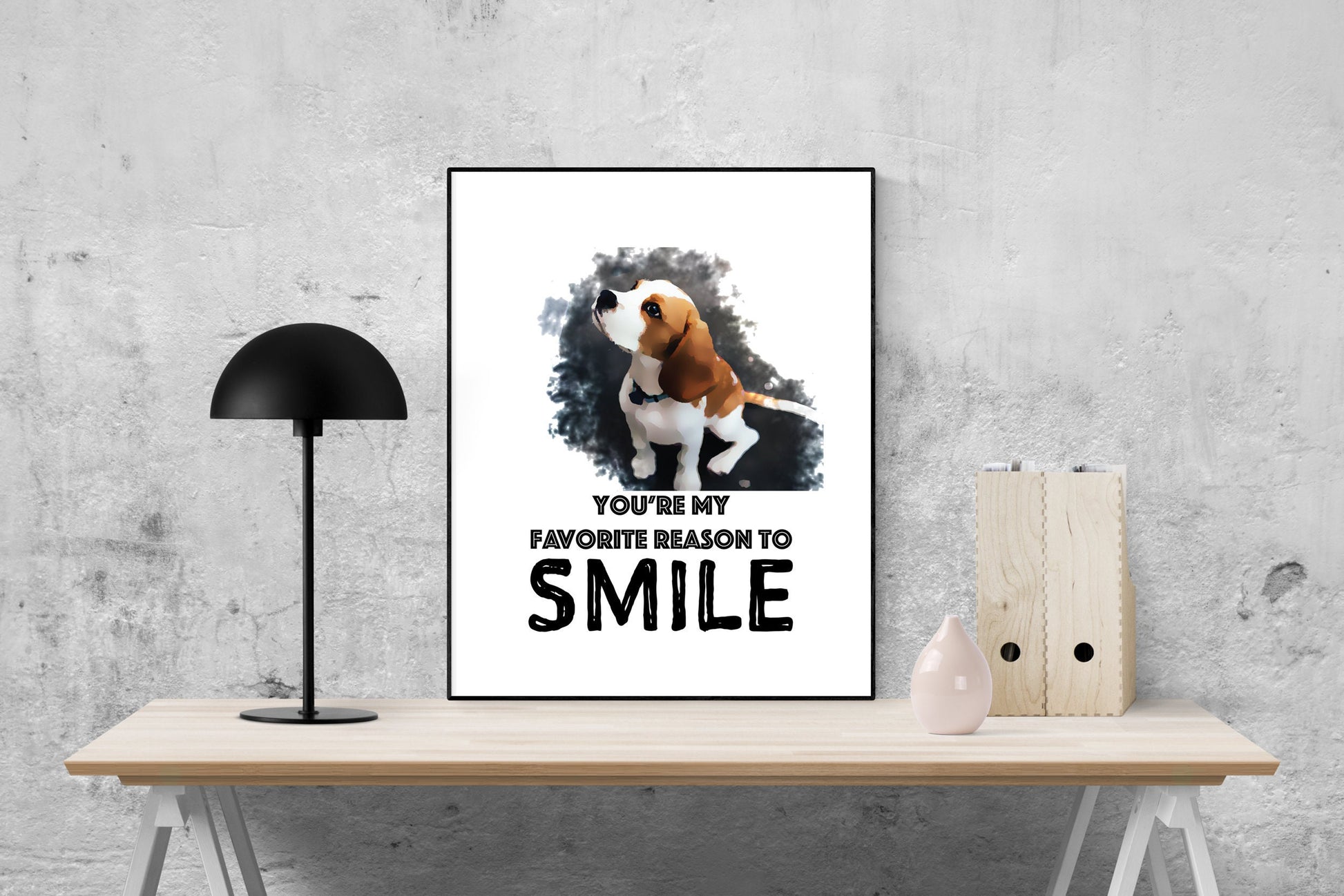 Love Quote Art Print | You're My Favorite Reason To Smile