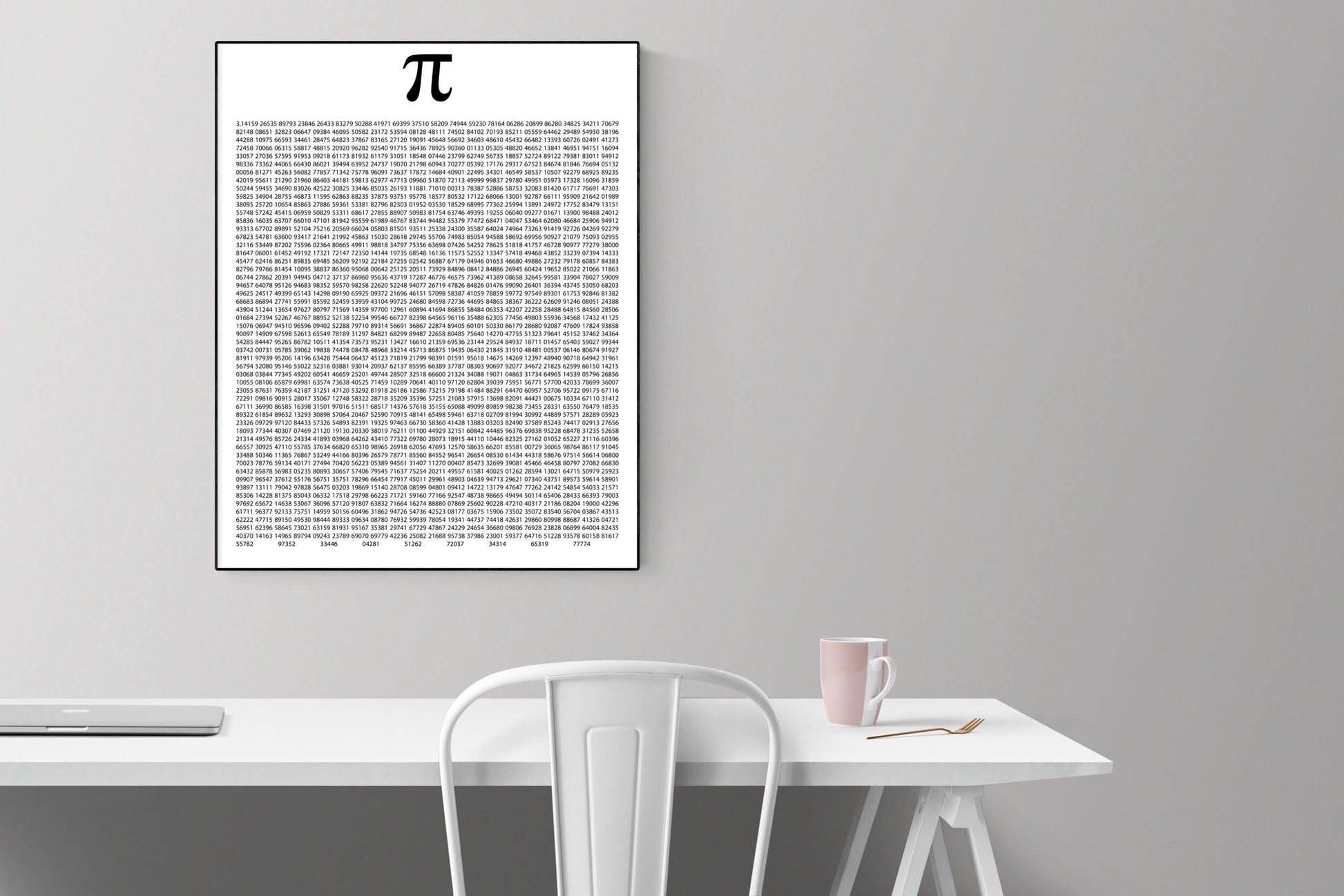 Mathematics Art Print | Pi To 5000