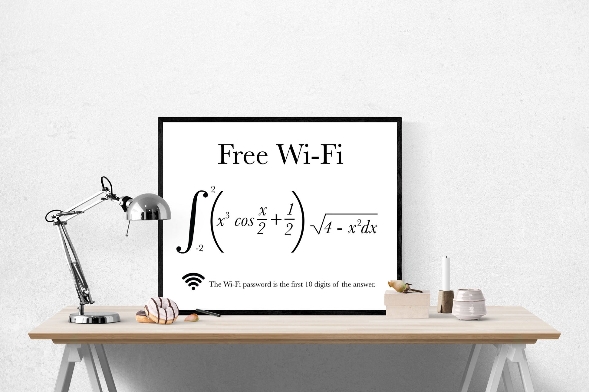 Free WiFi Art Print | Mathematical Formula