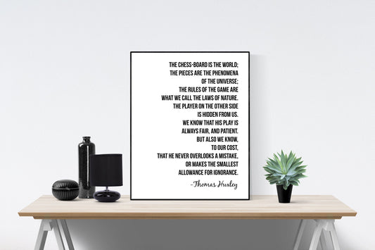 The Chessboard Is The World | Thomas Huxley | Art Print