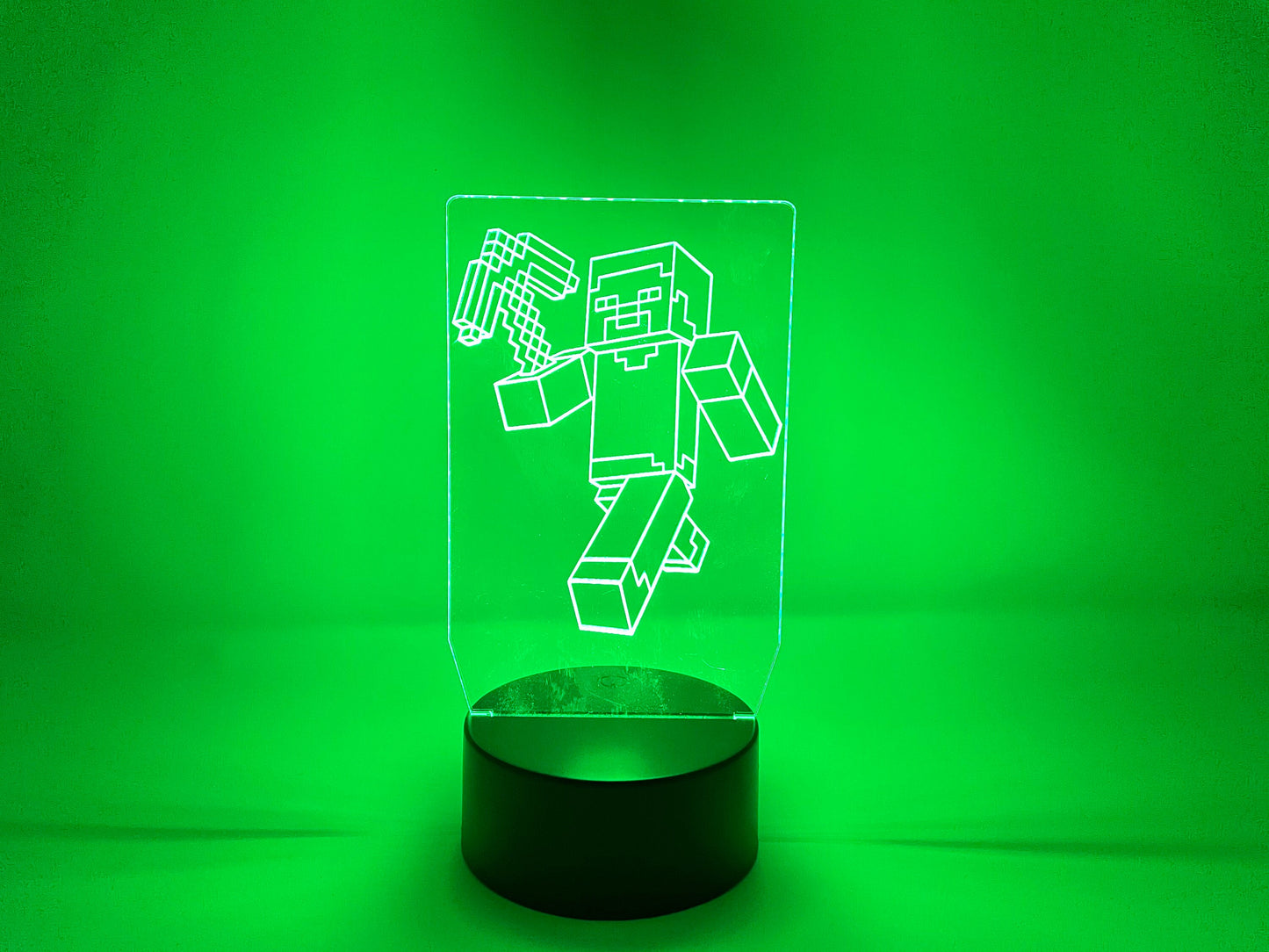 Your Character LED Illusion Lamp | Video Game | Etched Acrylic With LED Light Strip | Gift